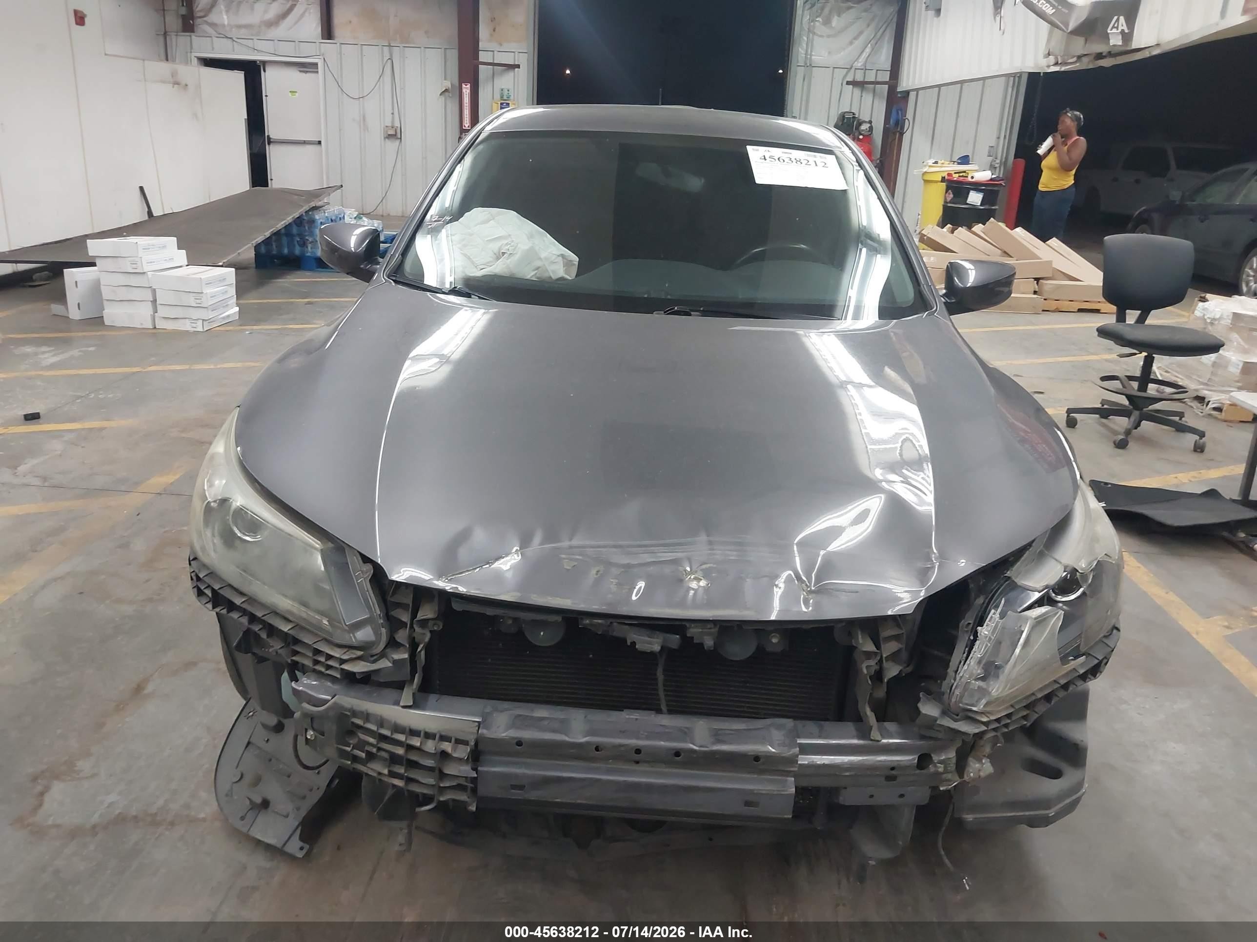 2015 Honda Accord Sport Gray vin: 1HGCR2F50FA222740
