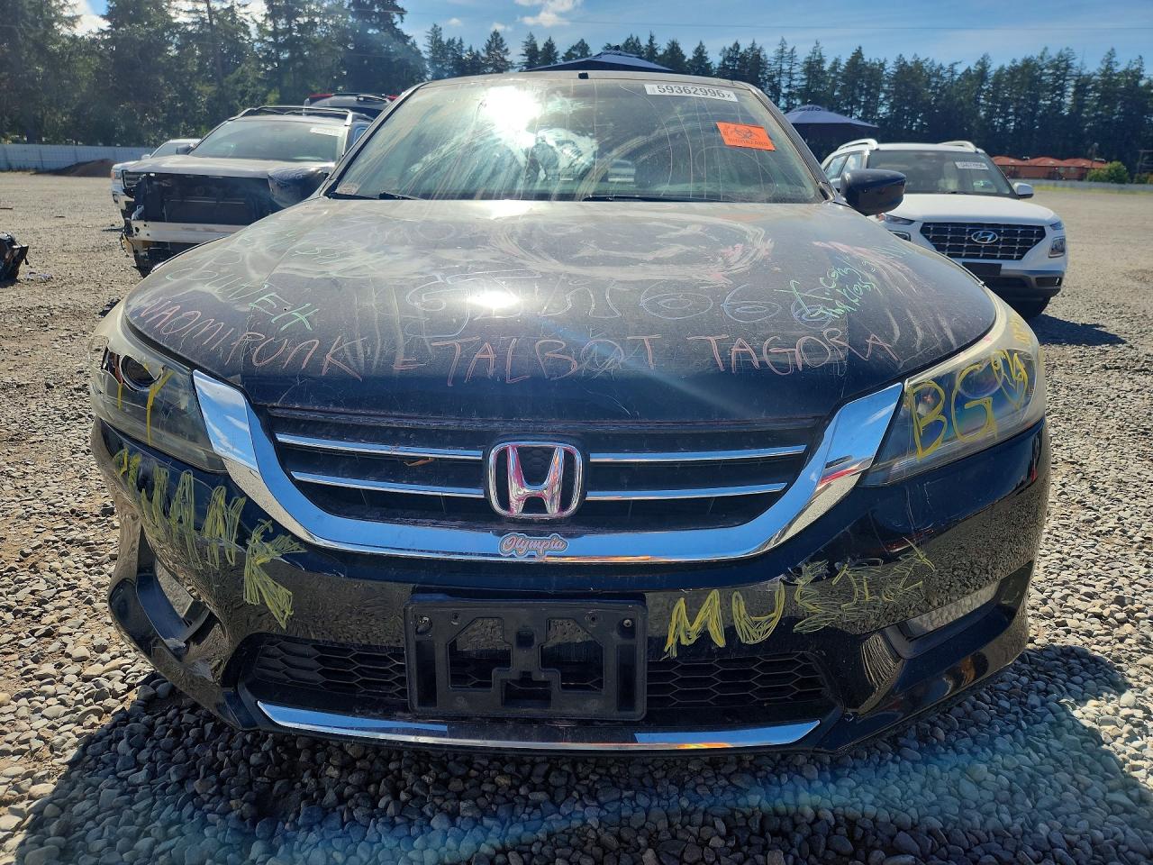 2015 Honda Accord Sport Black vin: 1HGCR2F50FA228585