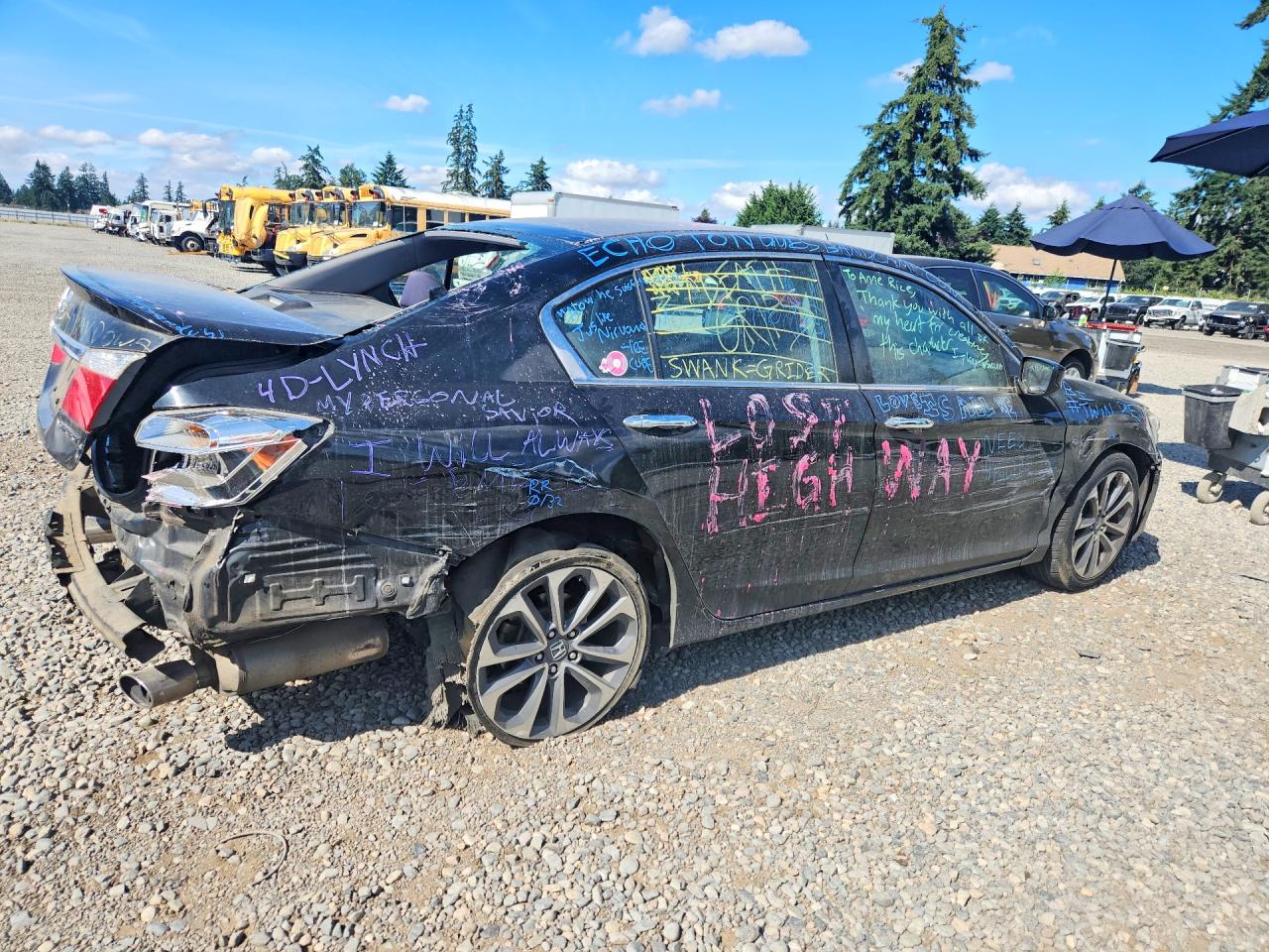 2015 Honda Accord Sport Black vin: 1HGCR2F50FA228585