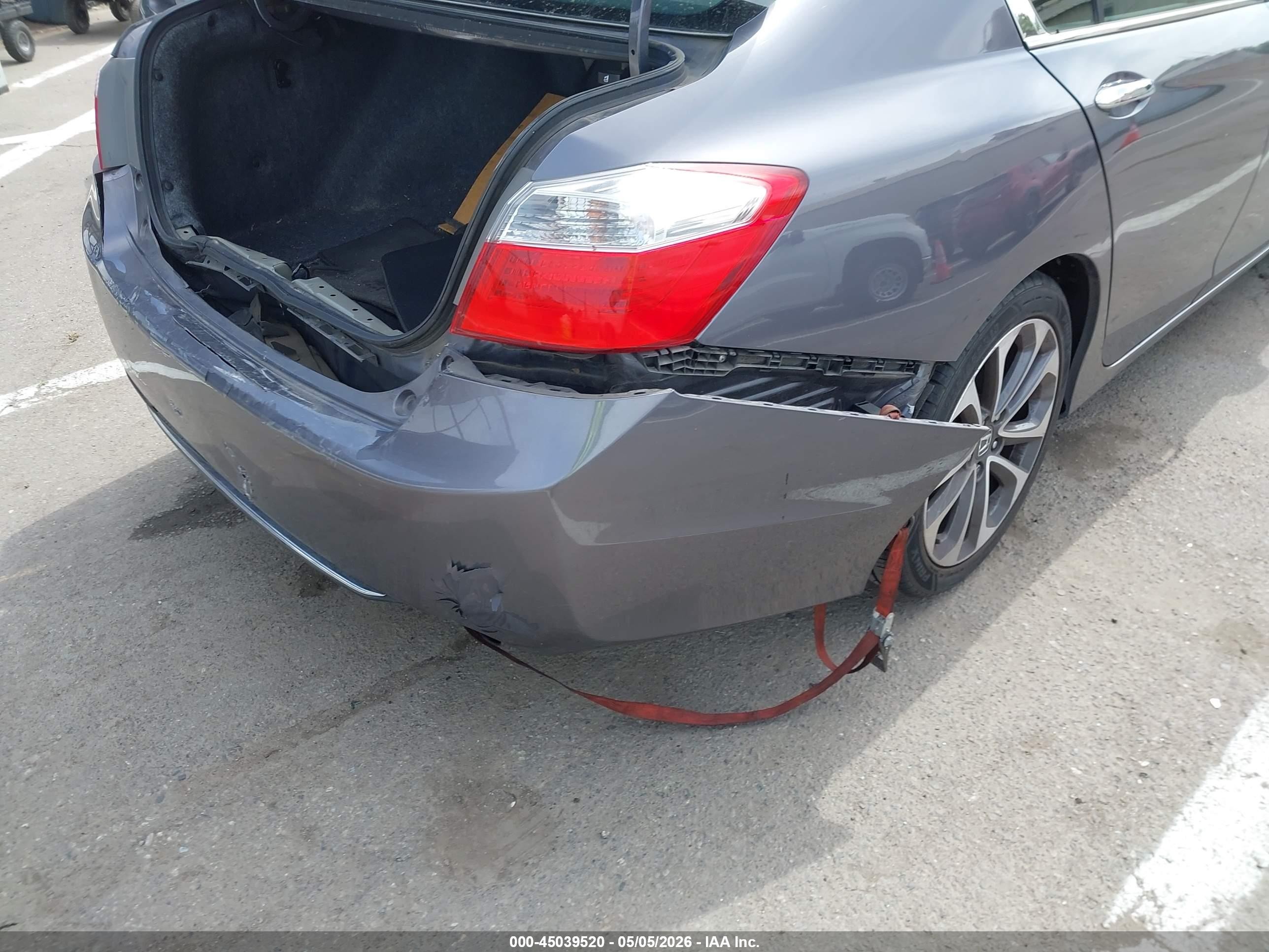 2015 Honda Accord Sport Gray vin: 1HGCR2F50FA229316