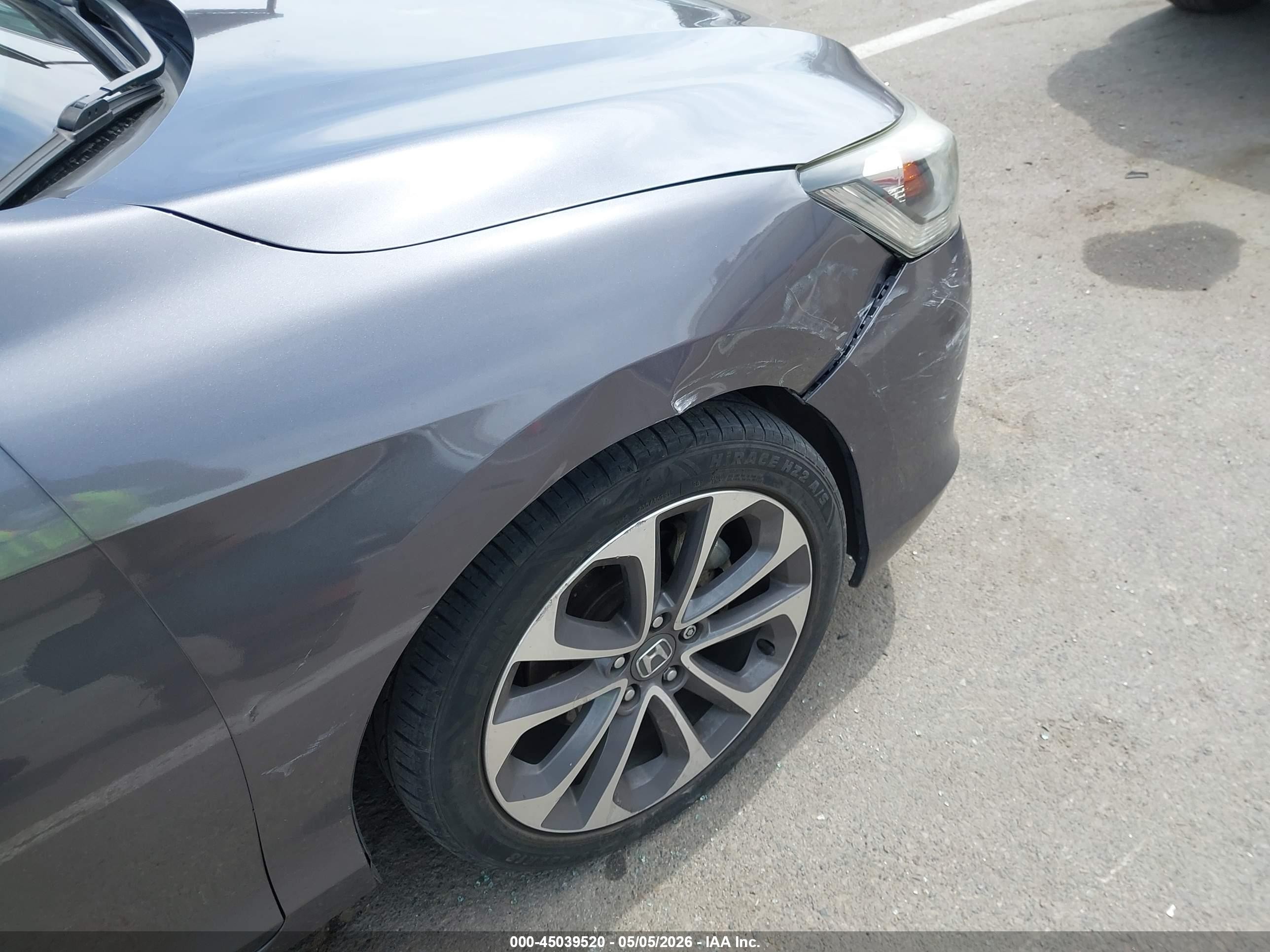 2015 Honda Accord Sport Gray vin: 1HGCR2F50FA229316
