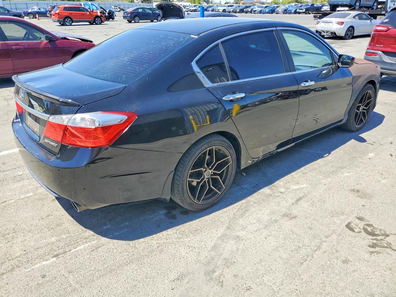 2015 Honda Accord Sport Черный vin: 1HGCR2F50FA239053
