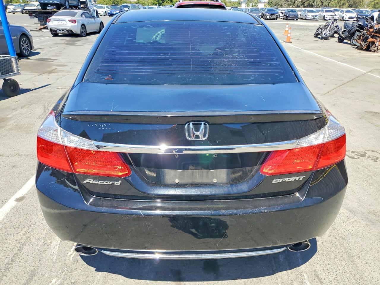 2015 Honda Accord Sport Черный vin: 1HGCR2F50FA239053
