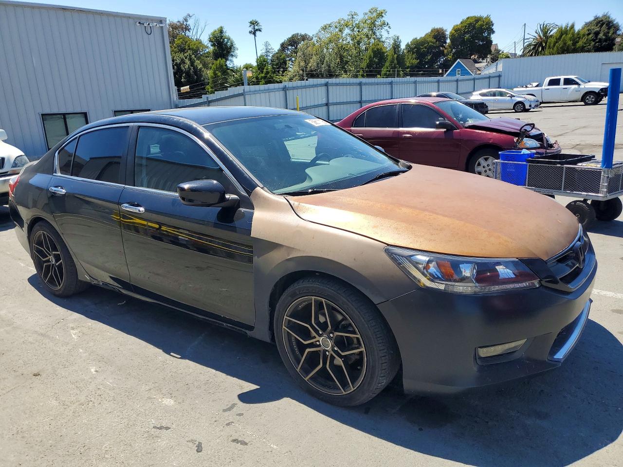 2015 Honda Accord Sport Черный vin: 1HGCR2F50FA239053