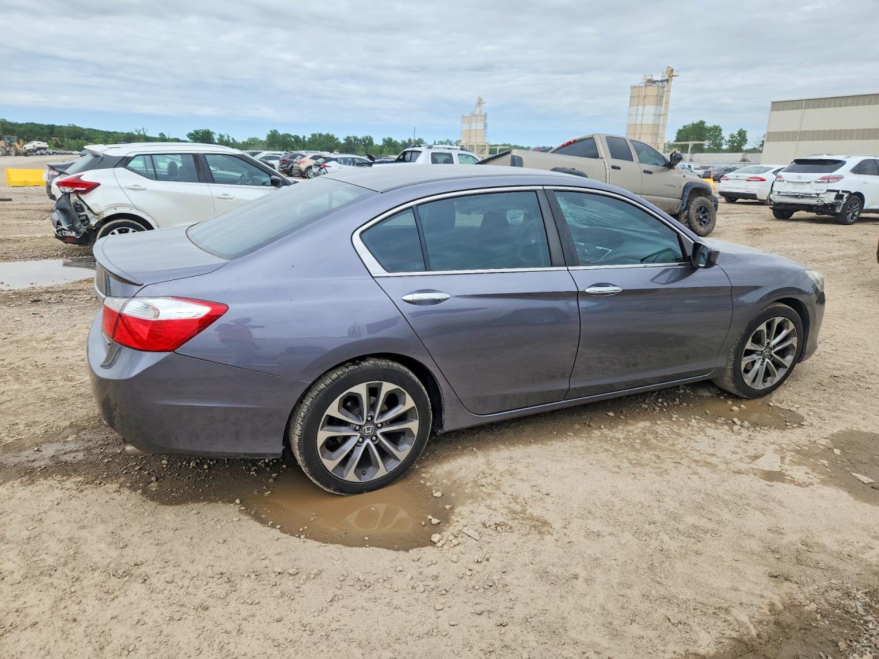 2015 Honda Accord Sport Gray vin: 1HGCR2F50FA247783