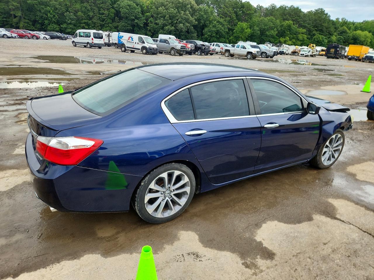 2015 Honda Accord Sport Blue vin: 1HGCR2F50FA251106