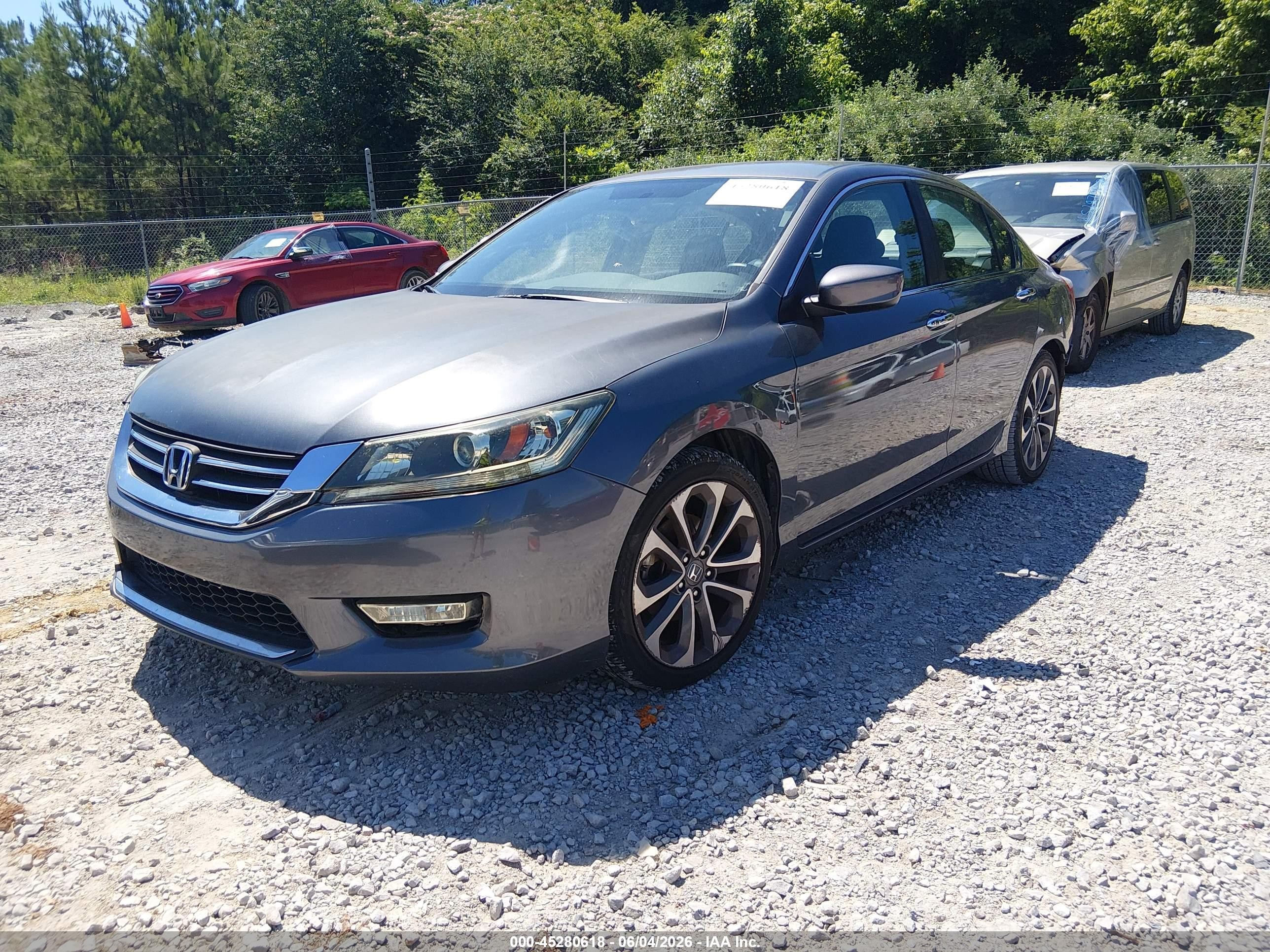 2015 Honda Accord Sport Серый vin: 1HGCR2F50FA270884