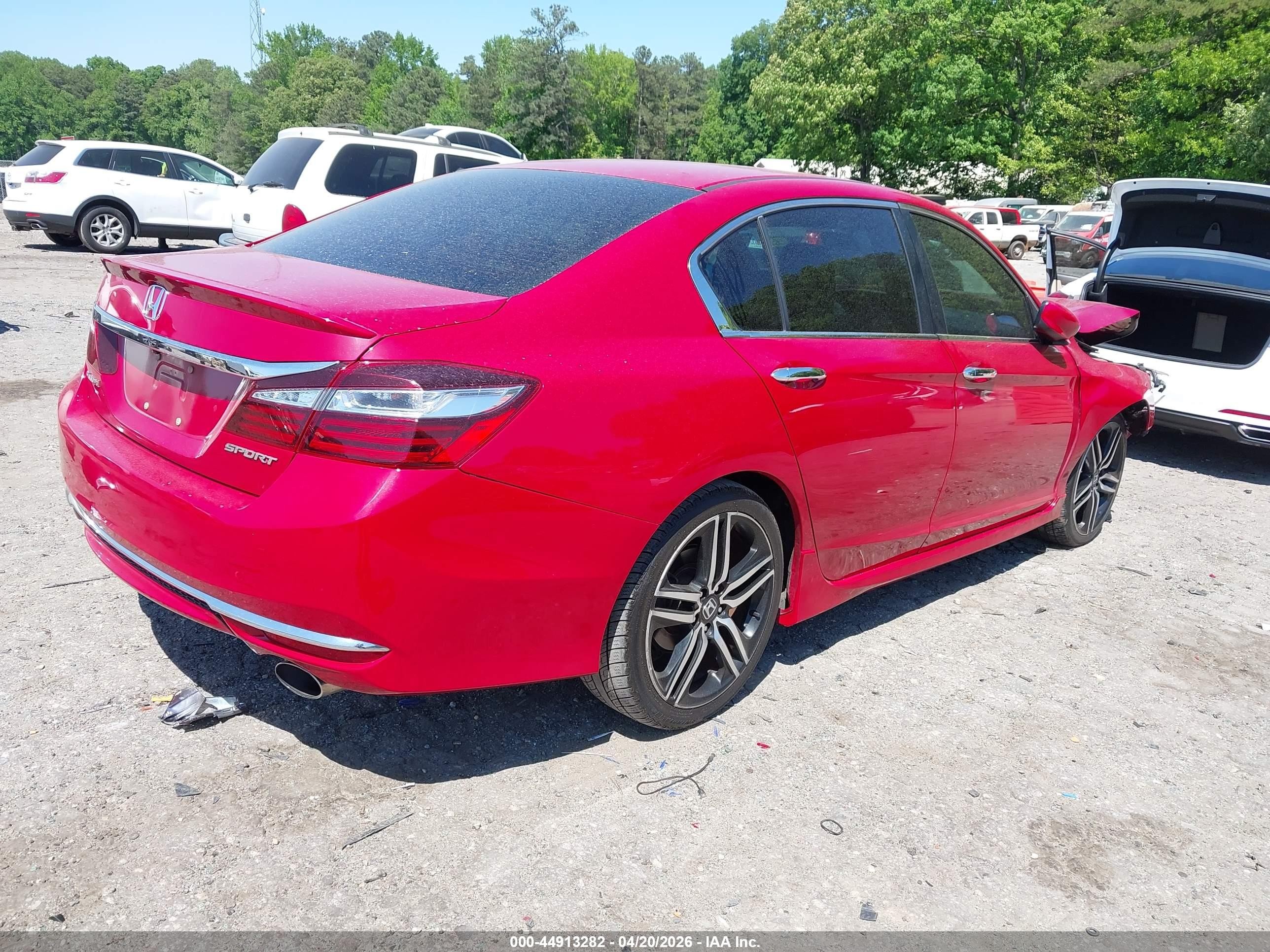 2017 Honda Accord Sport Red vin: 1HGCR2F50HA048770