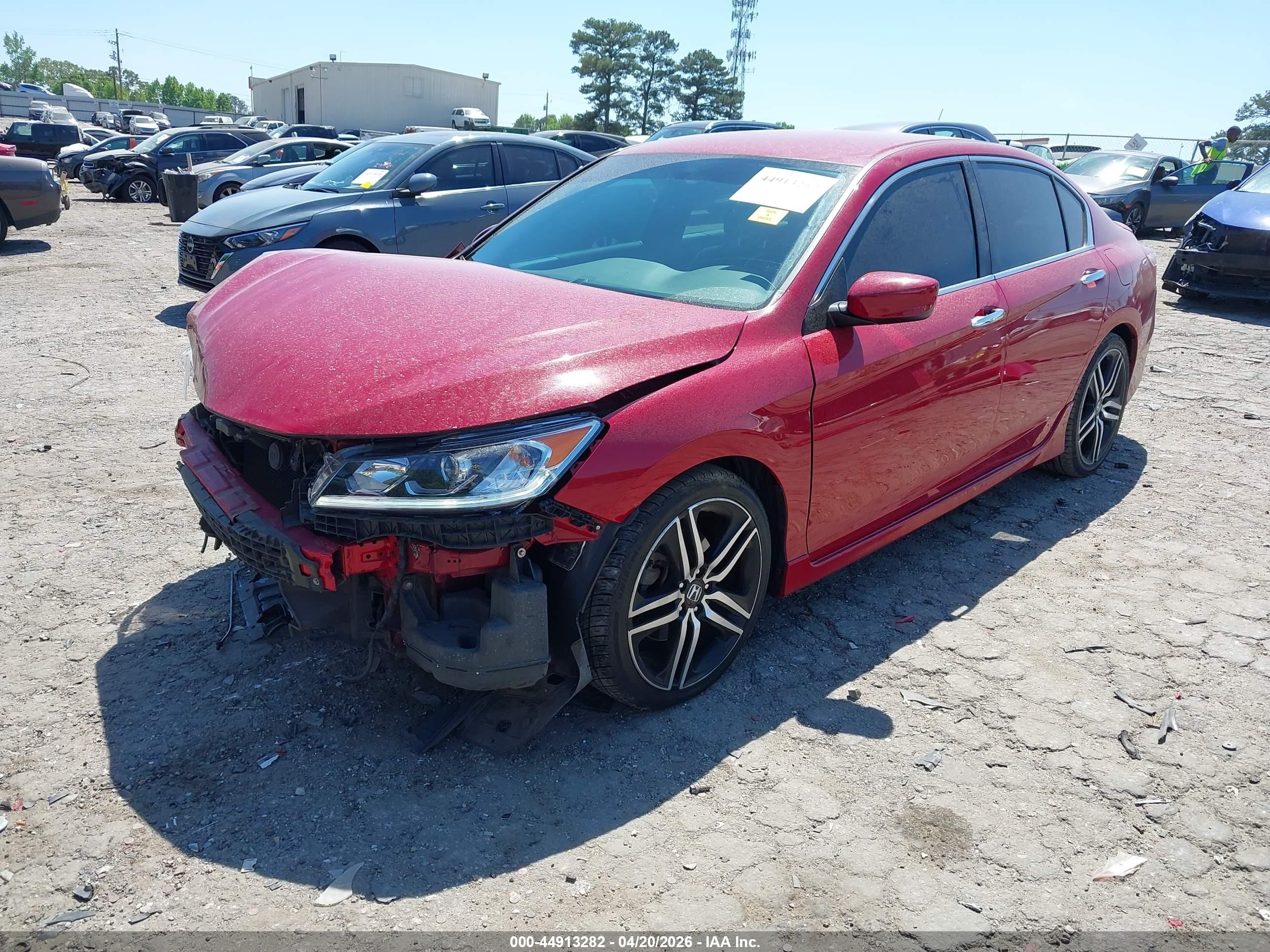 2017 Honda Accord Sport Red vin: 1HGCR2F50HA048770