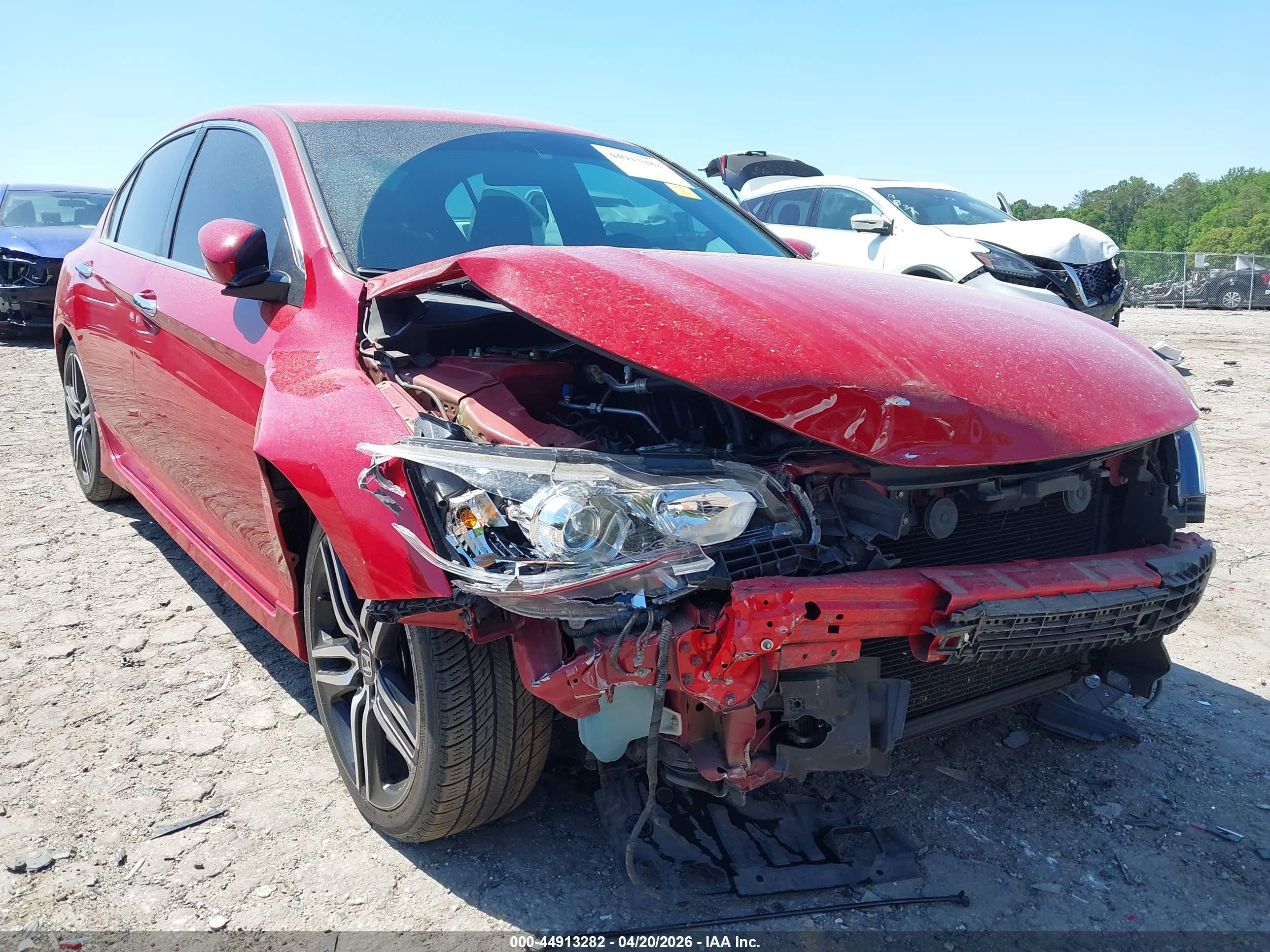 2017 Honda Accord Sport Red vin: 1HGCR2F50HA048770