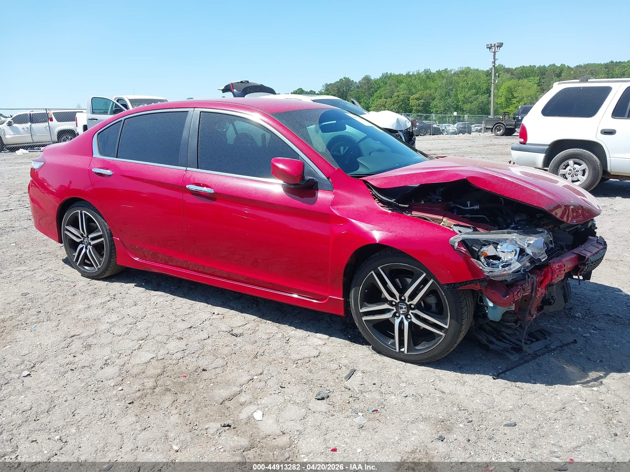 2017 Honda Accord Sport Red vin: 1HGCR2F50HA048770