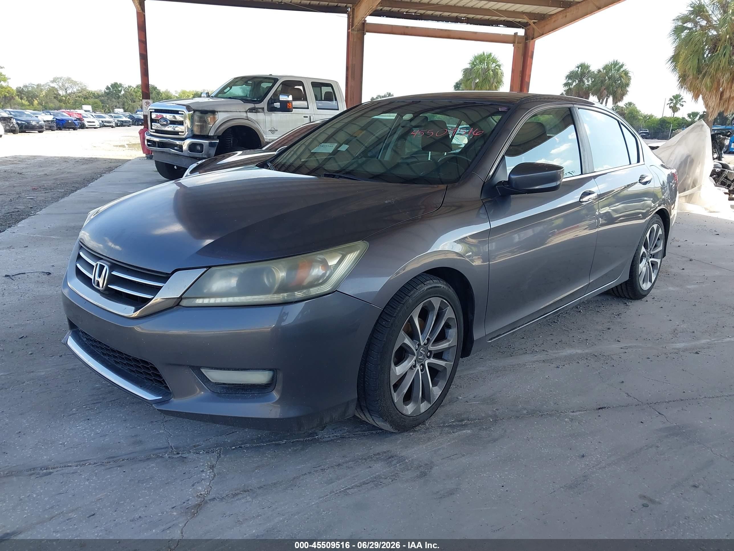2013 Honda Accord Sport Gray vin: 1HGCR2F51DA017179