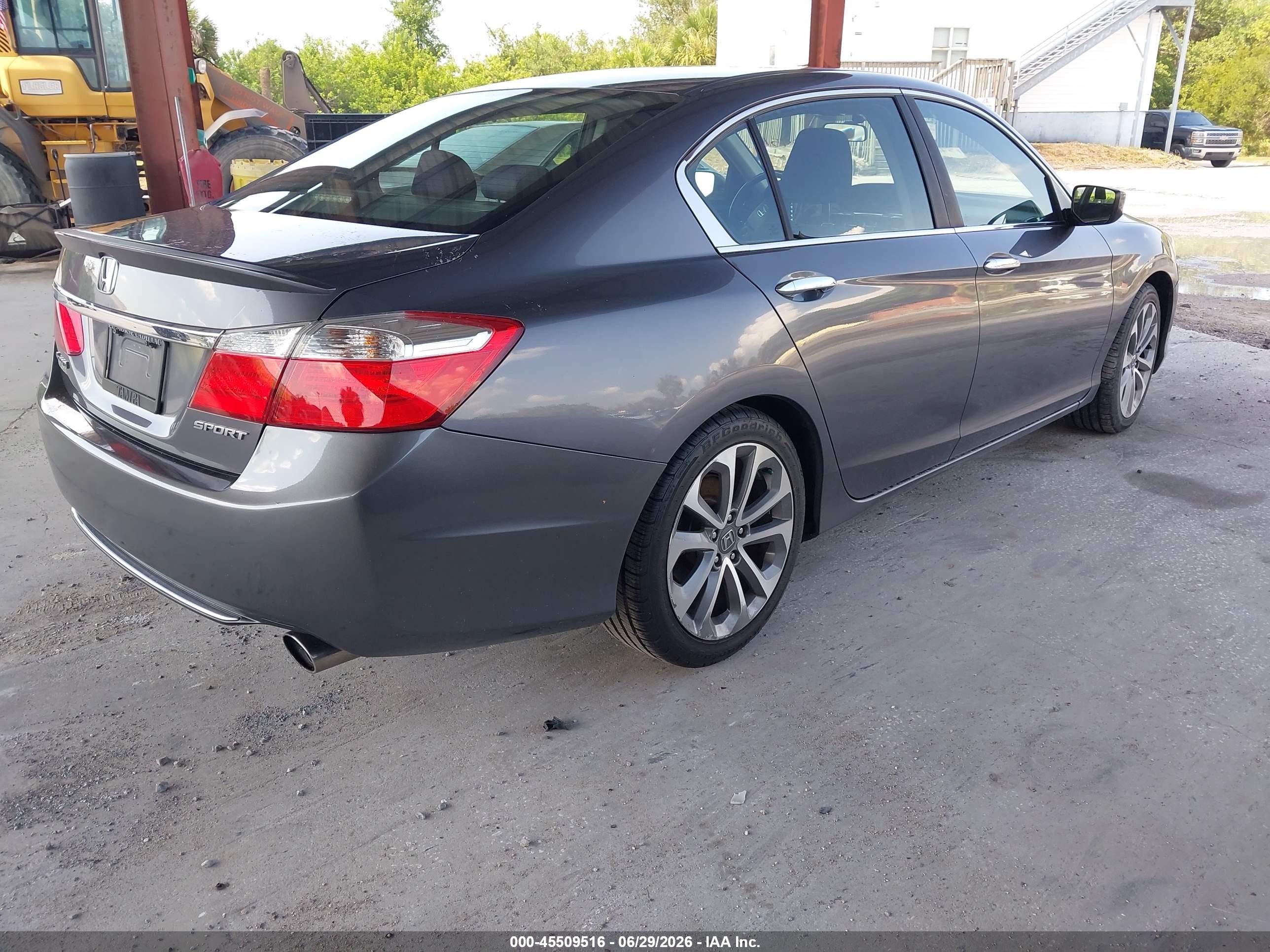 2013 Honda Accord Sport Gray vin: 1HGCR2F51DA017179