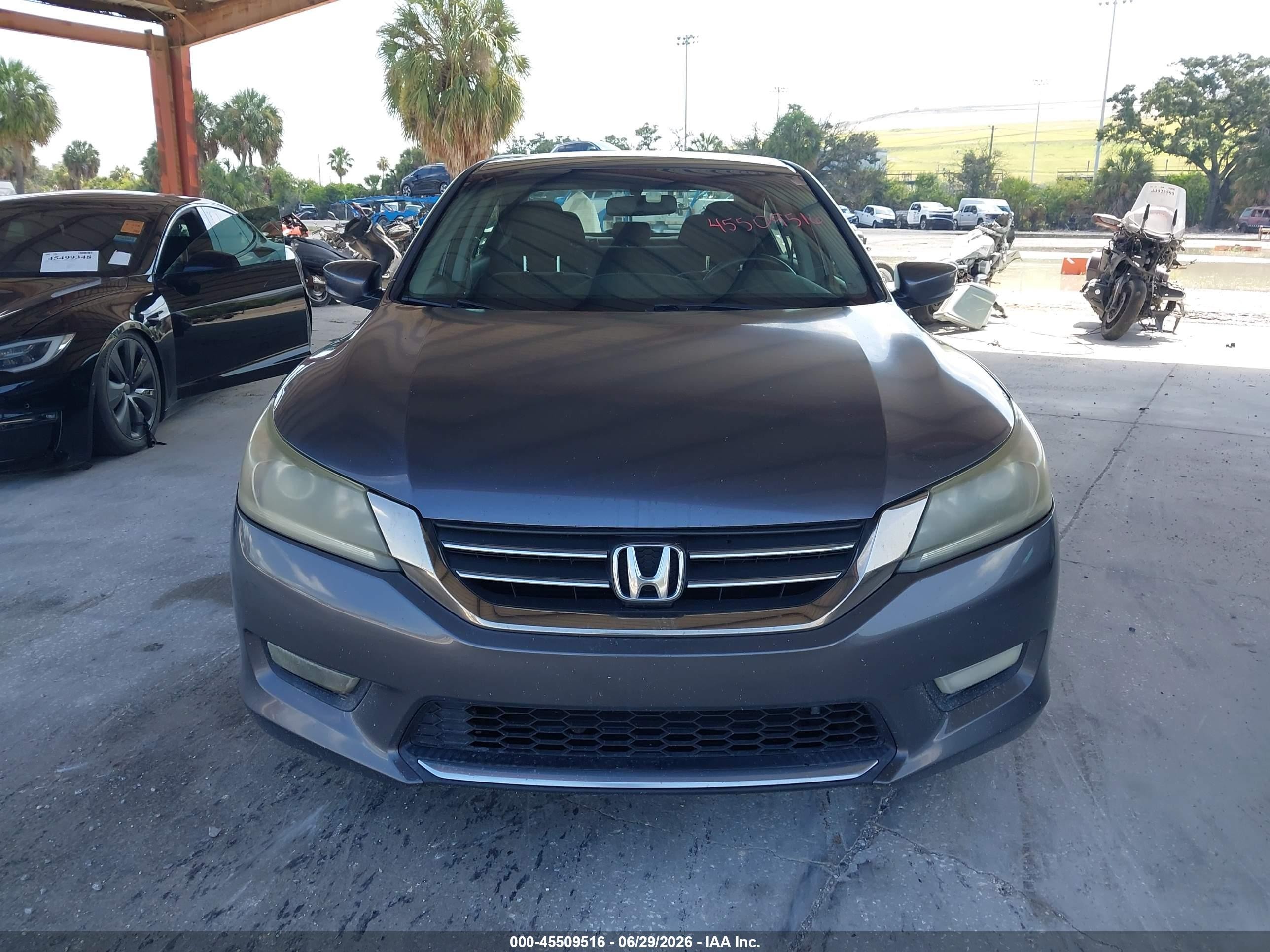2013 Honda Accord Sport Gray vin: 1HGCR2F51DA017179