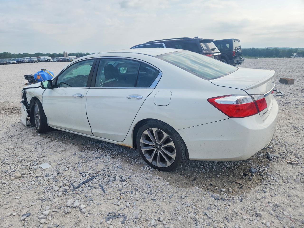 2013 Honda Accord Sport White vin: 1HGCR2F51DA032023