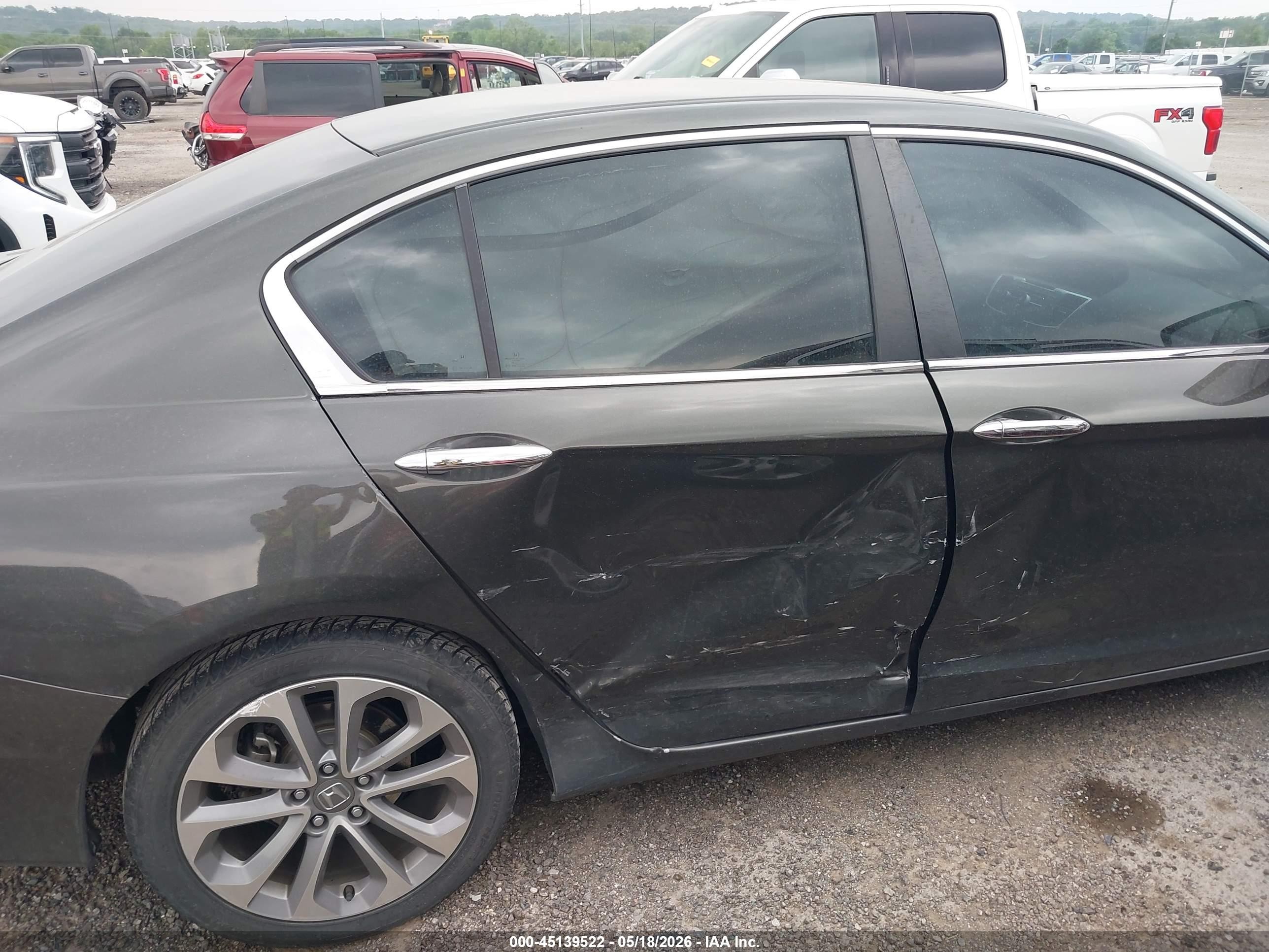 2013 Honda Accord Sport Gray vin: 1HGCR2F51DA061182