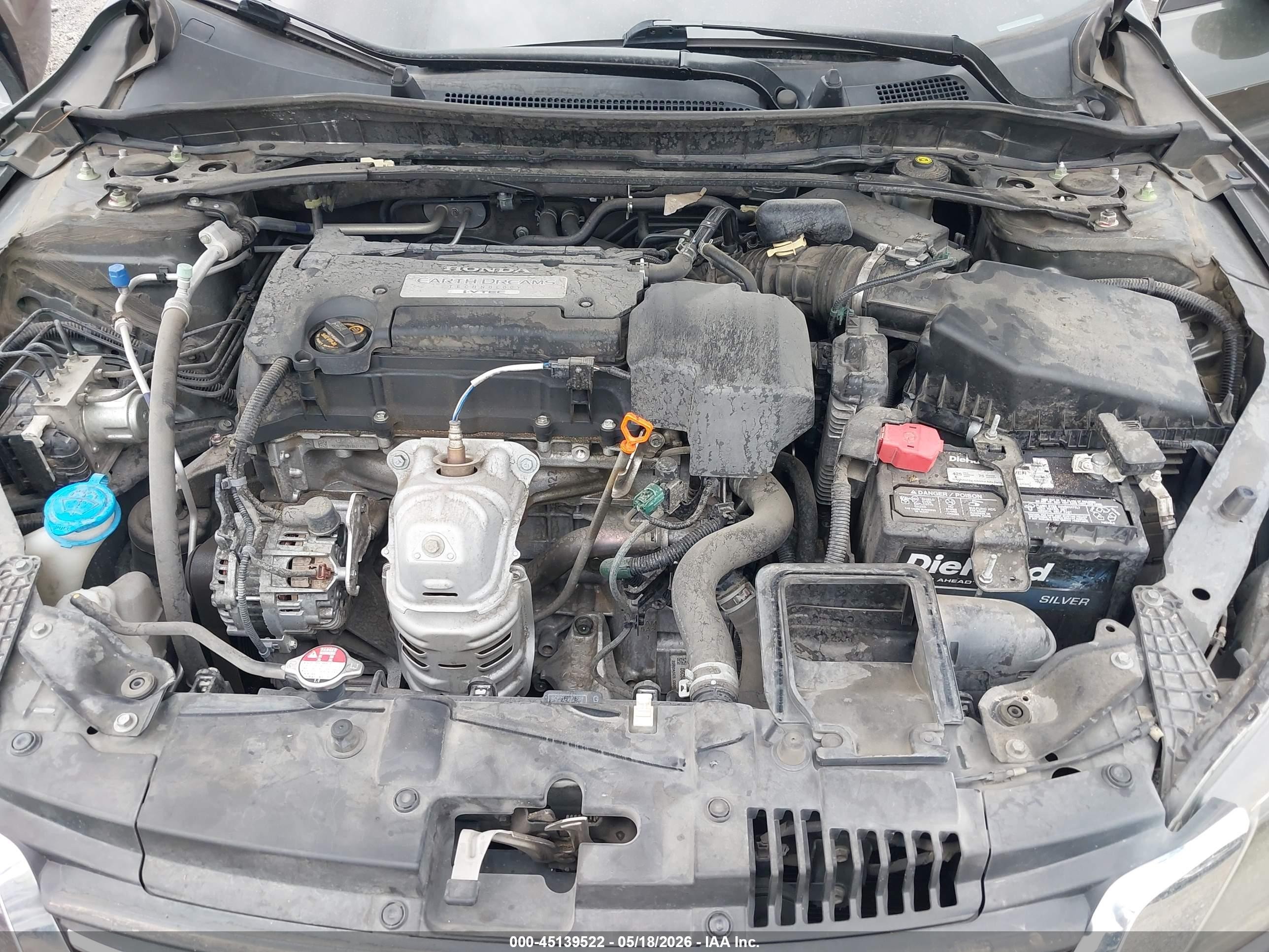 2013 Honda Accord Sport Gray vin: 1HGCR2F51DA061182