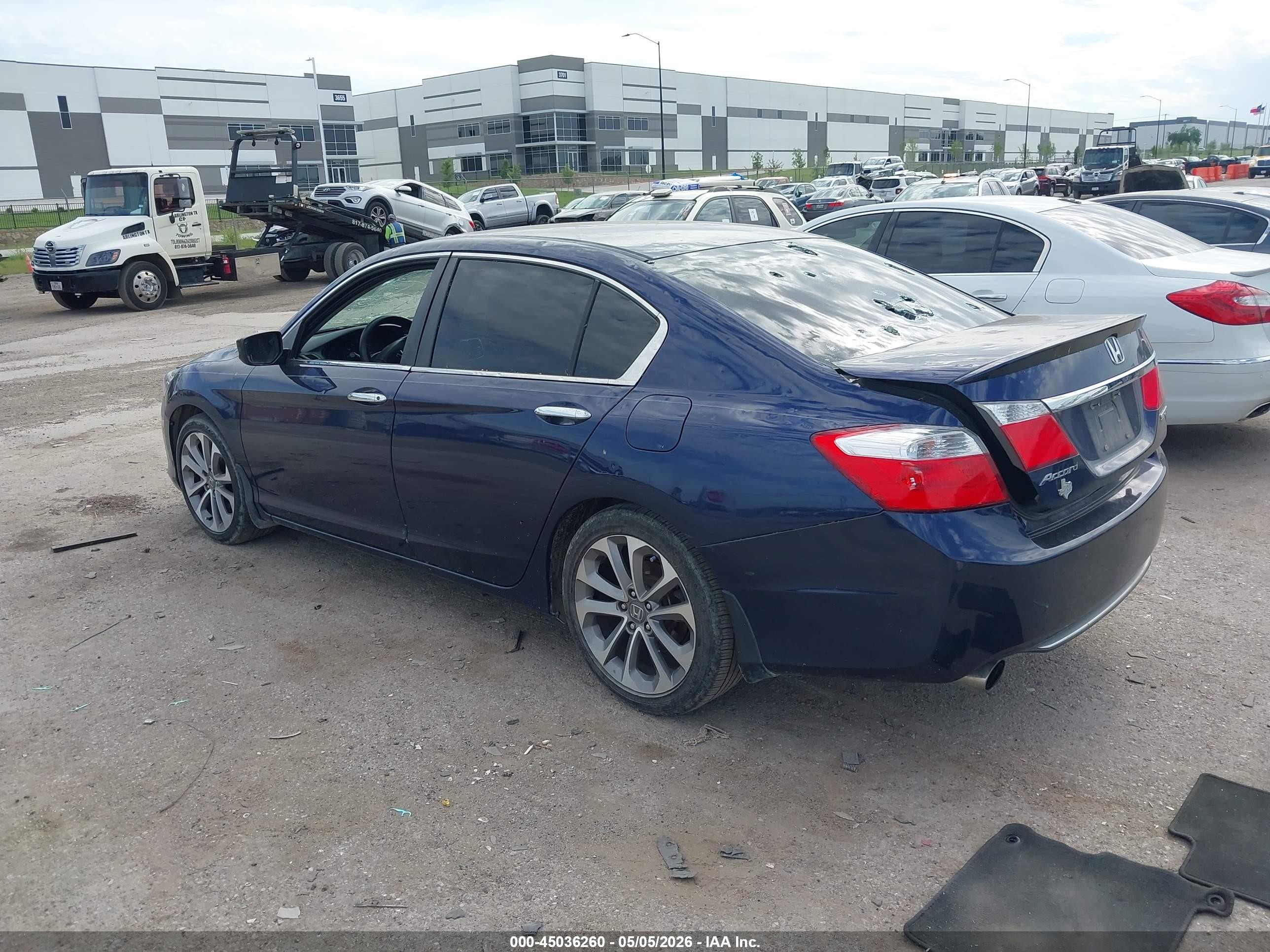 2013 Honda Accord Sport Dark Blue vin: 1HGCR2F51DA081786
