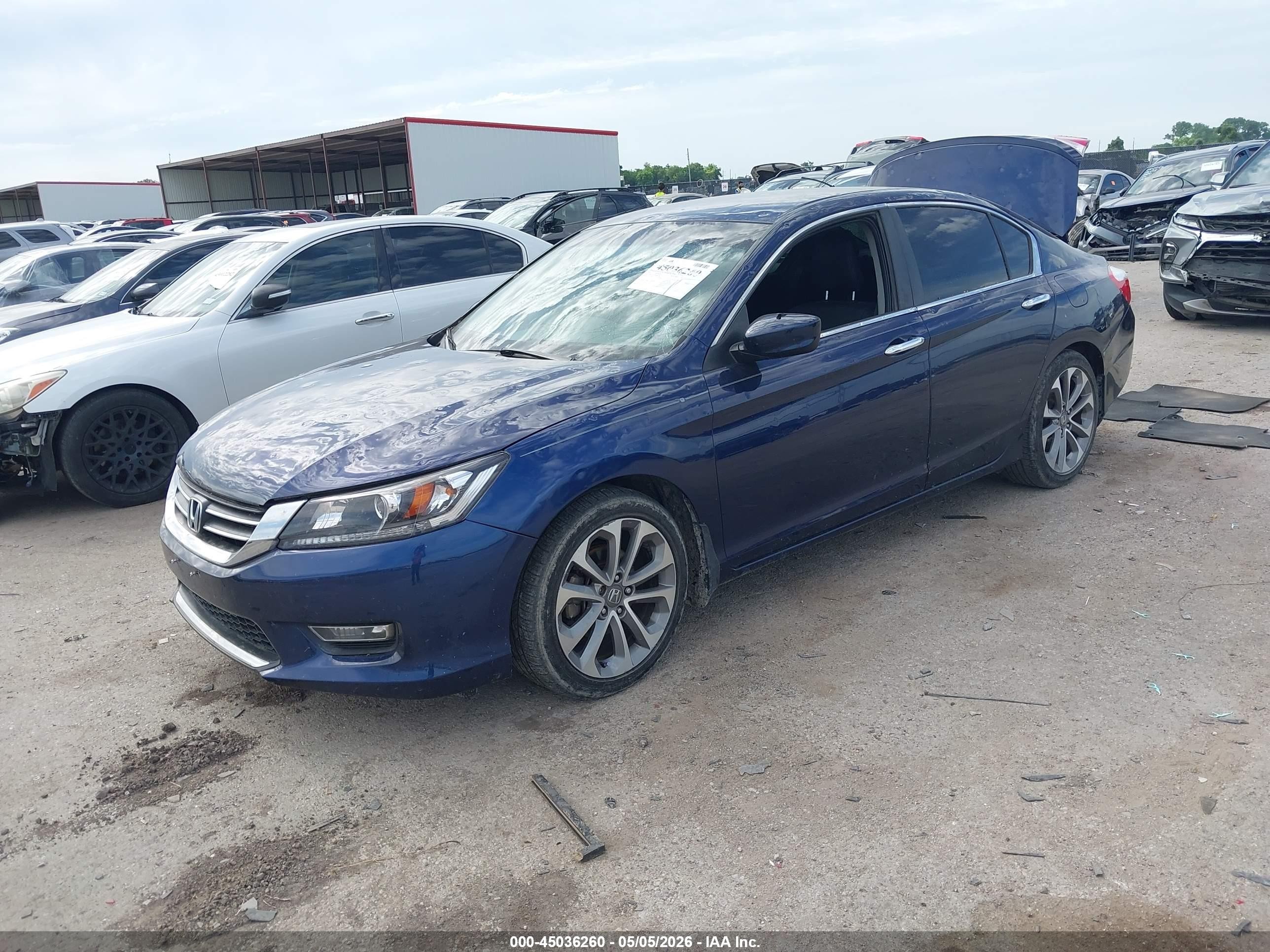 2013 Honda Accord Sport Dark Blue vin: 1HGCR2F51DA081786