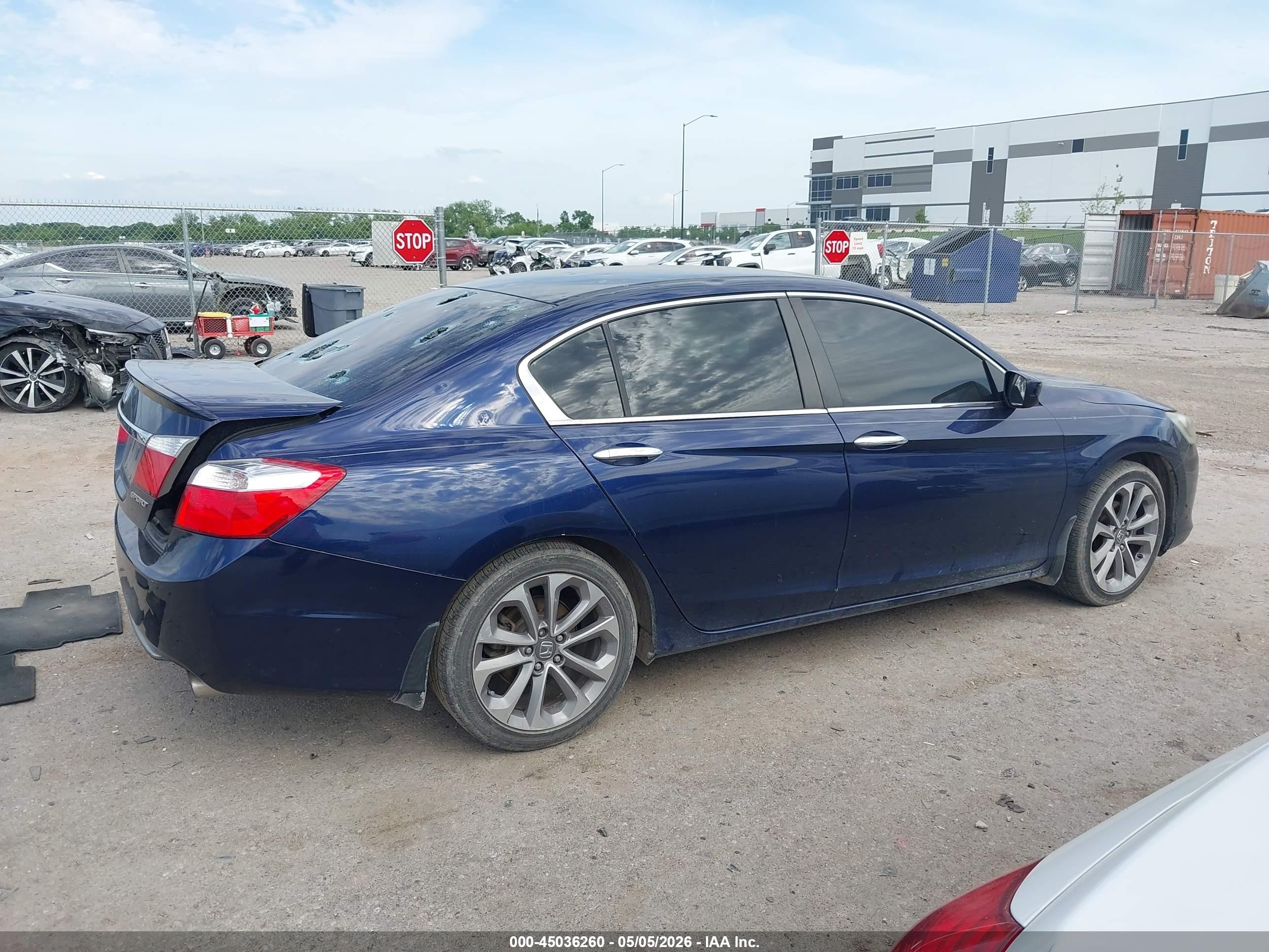 2013 Honda Accord Sport Dark Blue vin: 1HGCR2F51DA081786