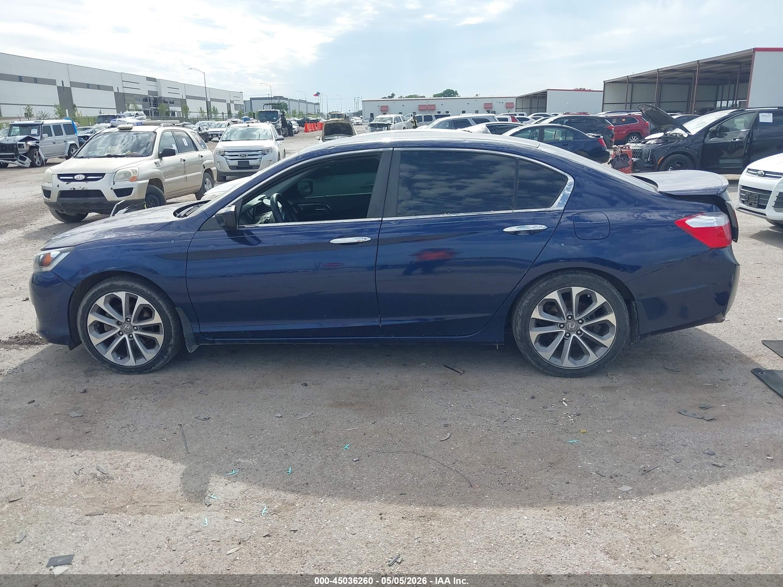 2013 Honda Accord Sport Dark Blue vin: 1HGCR2F51DA081786