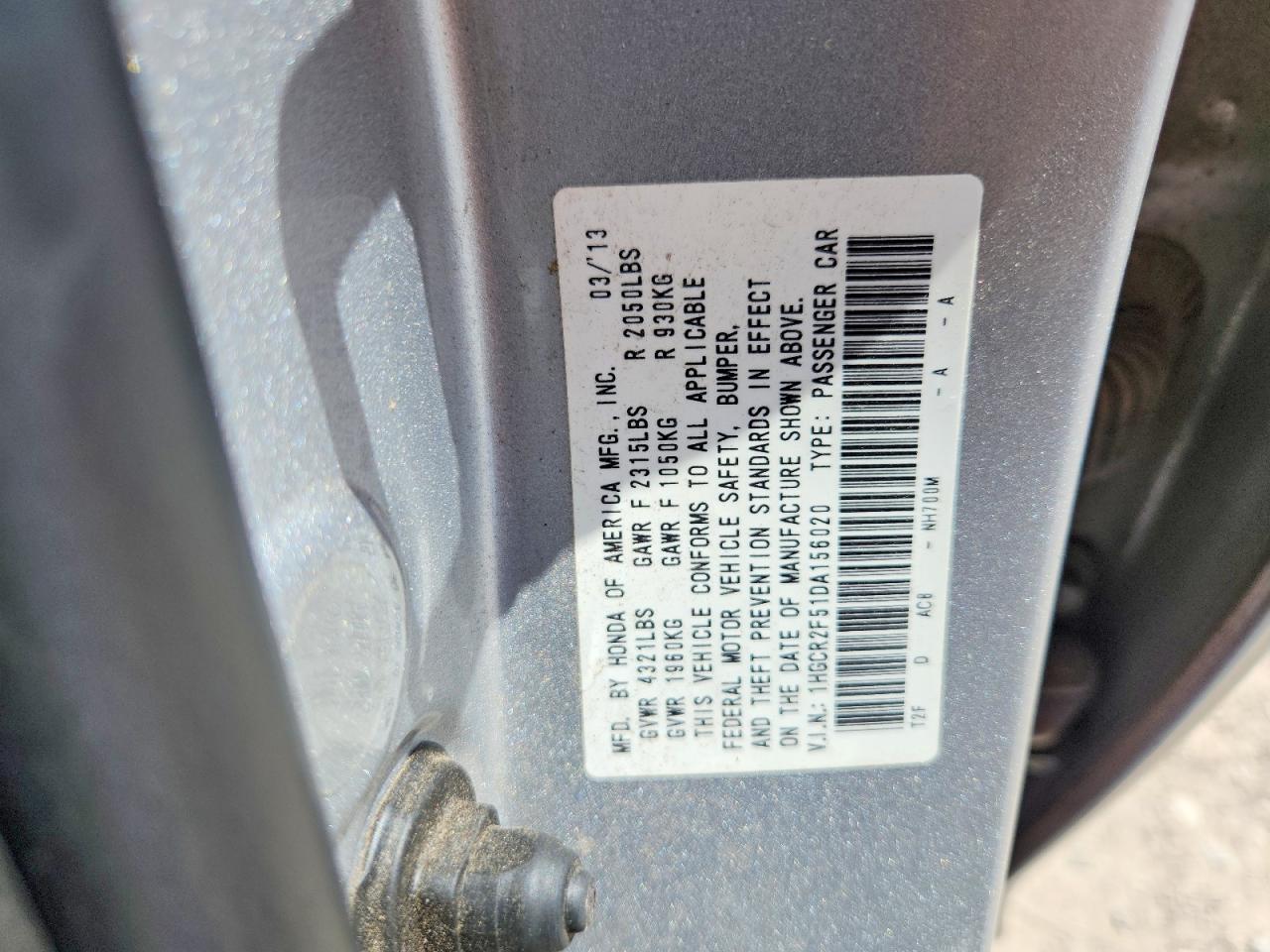 2013 Honda Accord Sport Silver vin: 1HGCR2F51DA156020
