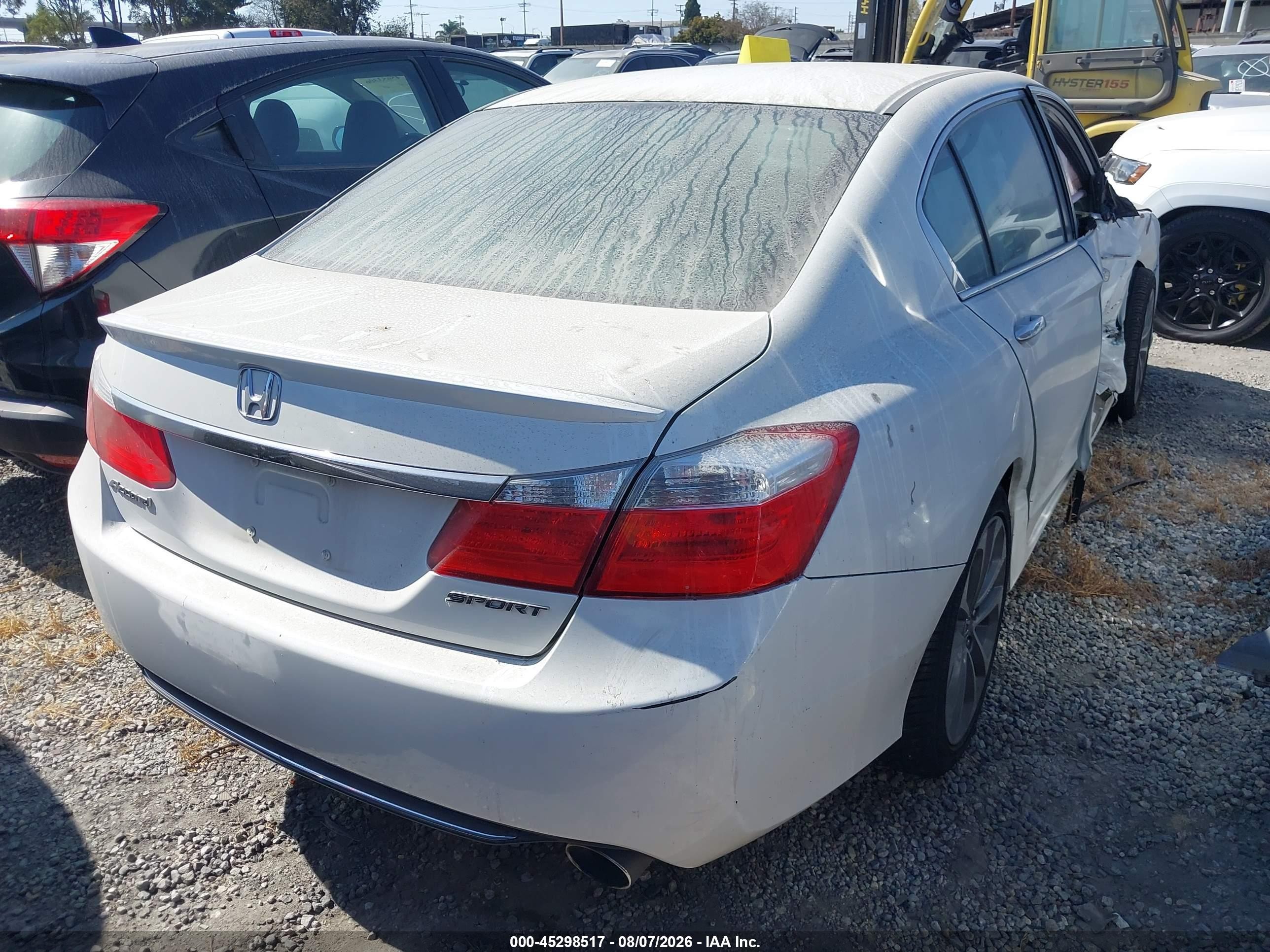 2013 Honda Accord Sport White vin: 1HGCR2F51DA215342