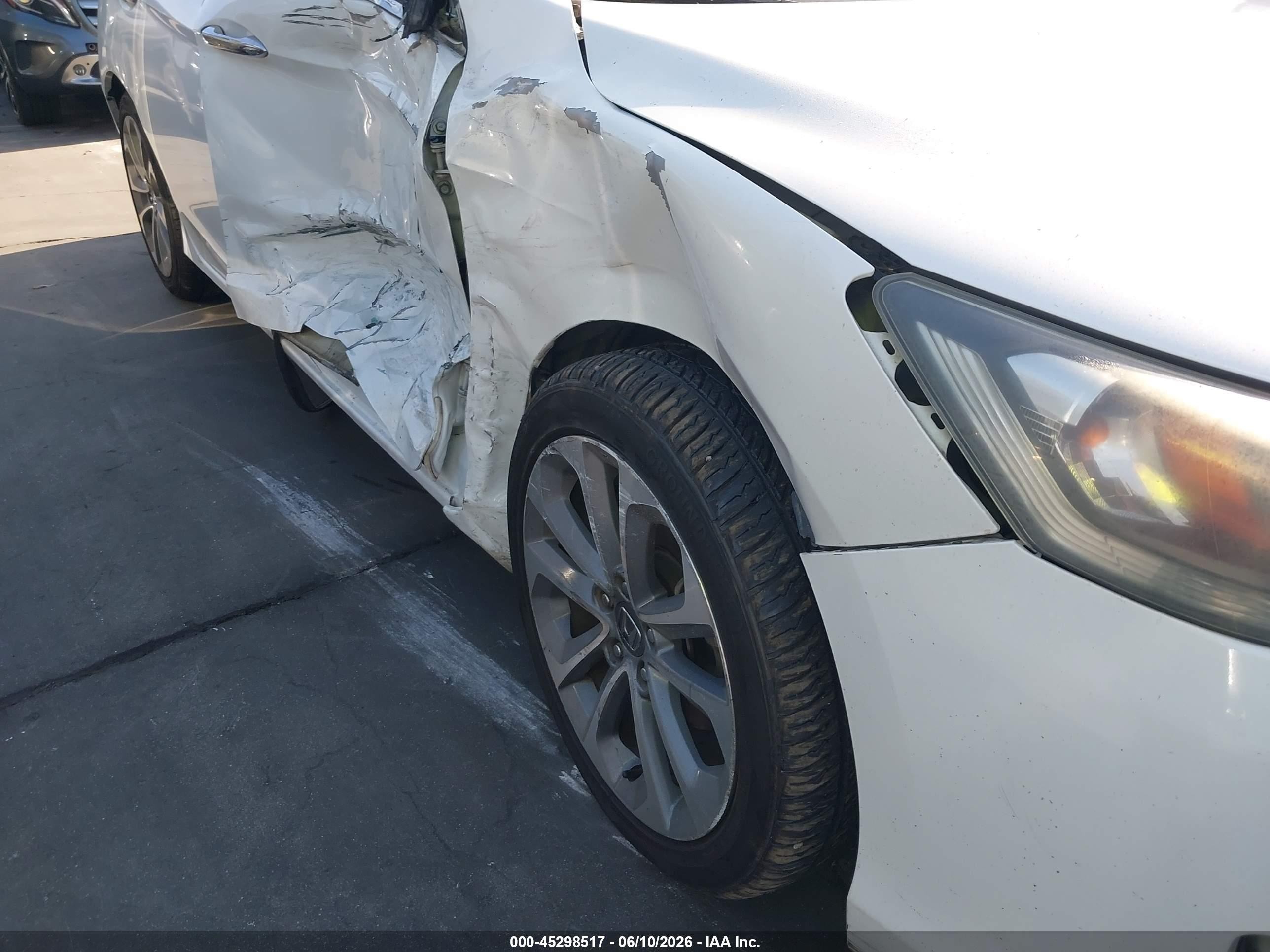2013 Honda Accord Sport White vin: 1HGCR2F51DA215342
