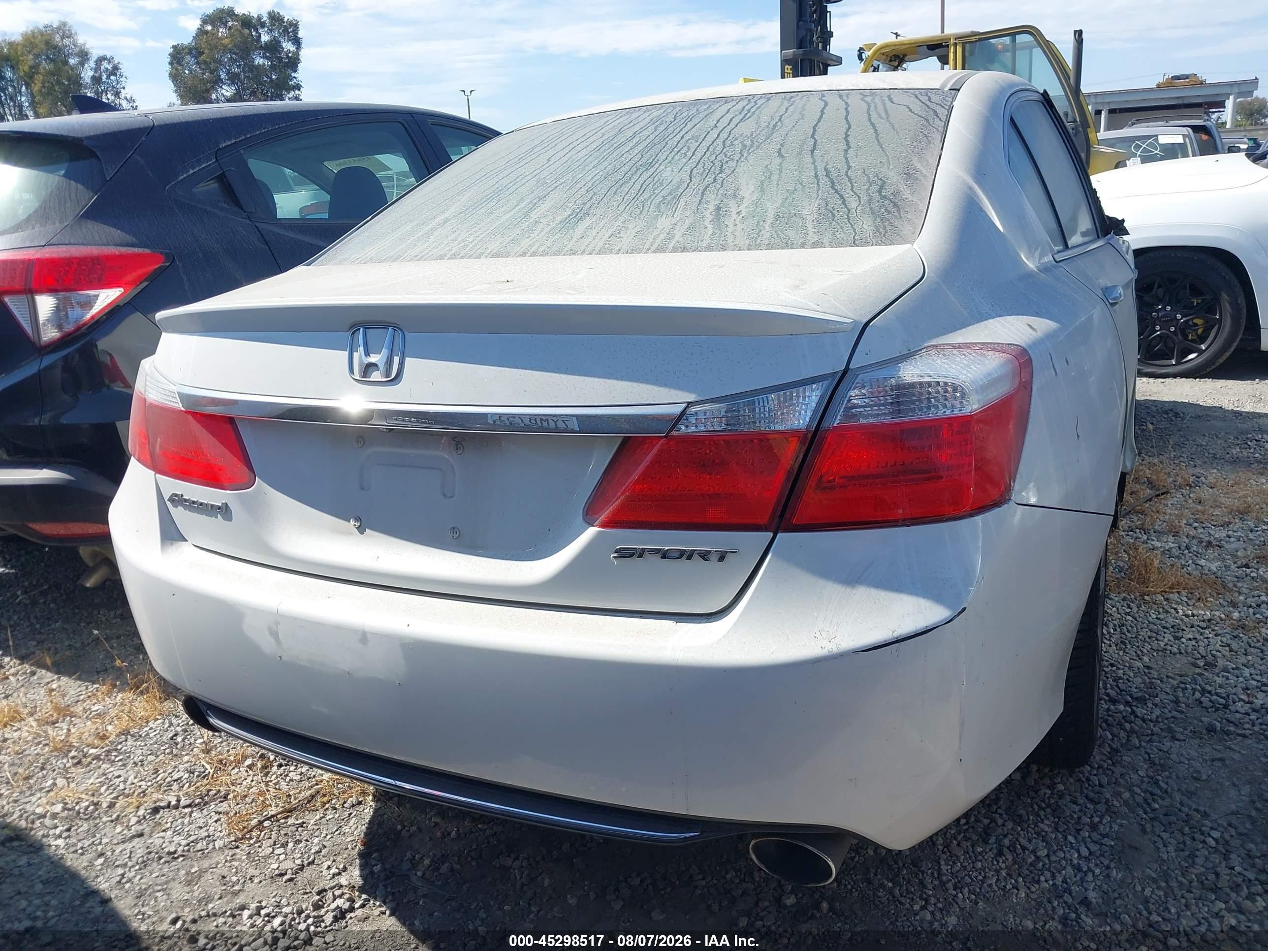2013 Honda Accord Sport White vin: 1HGCR2F51DA215342