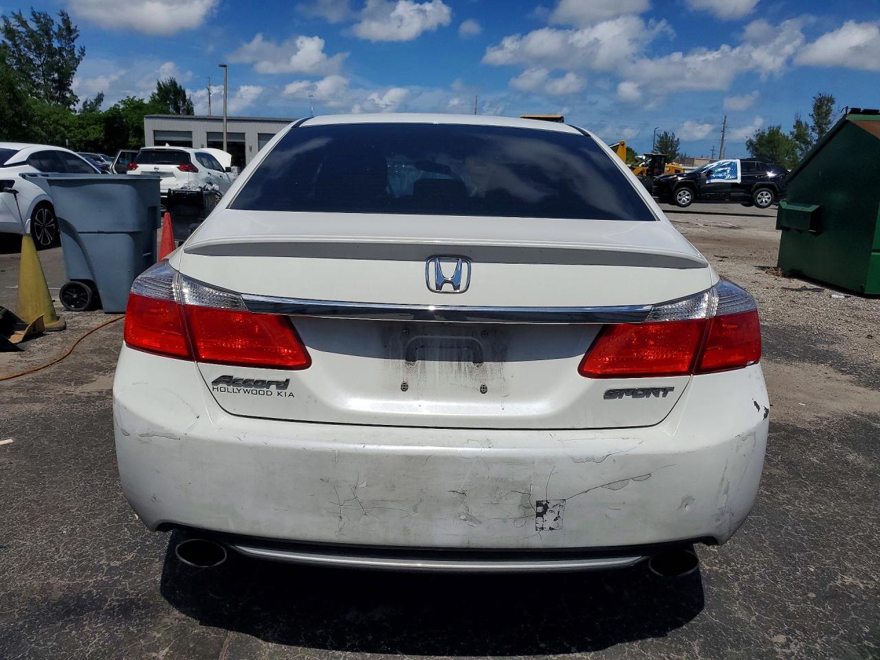 2013 Honda Accord Sport White vin: 1HGCR2F51DA233291