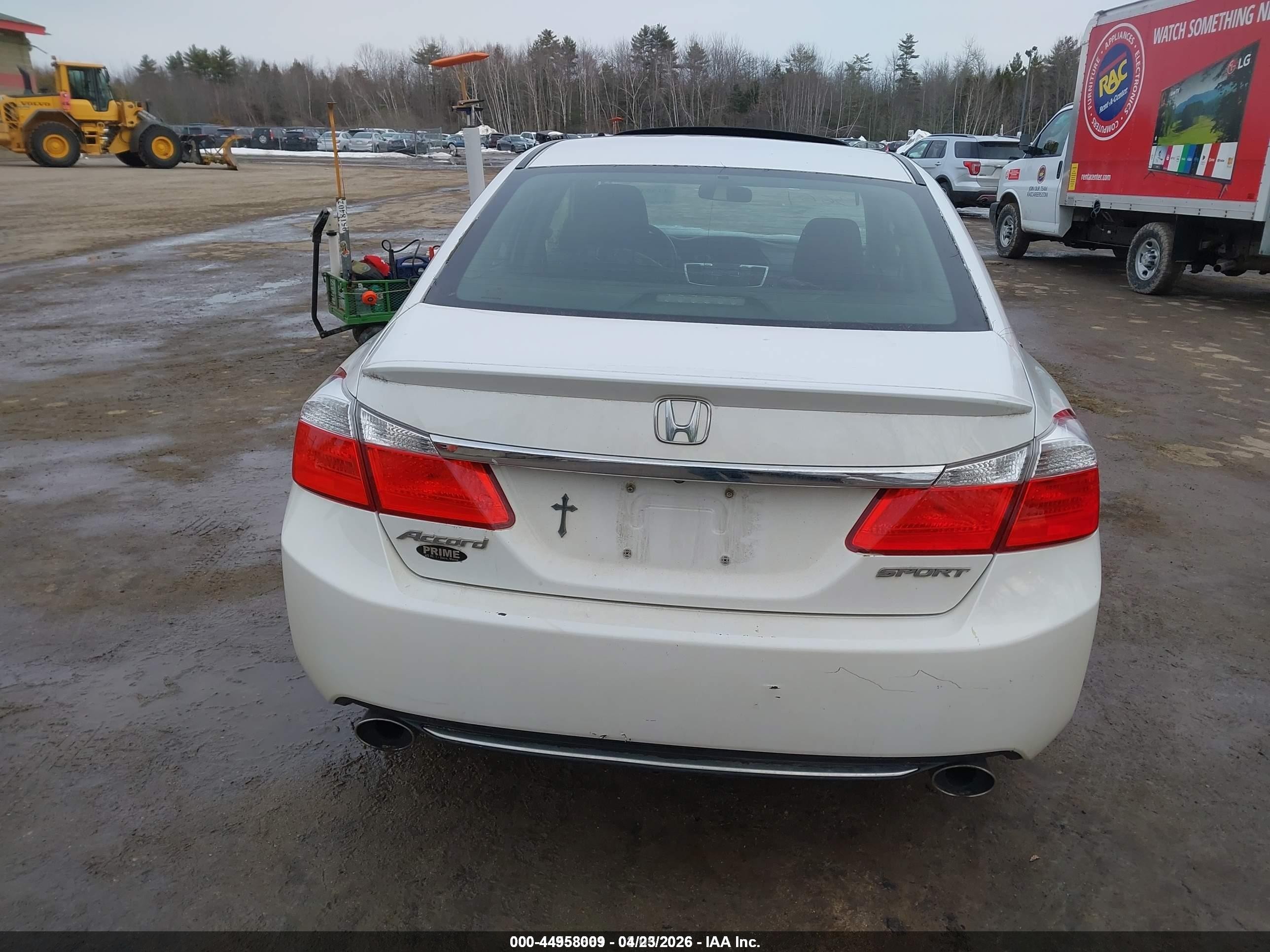 2013 Honda Accord Sport White vin: 1HGCR2F51DA233372