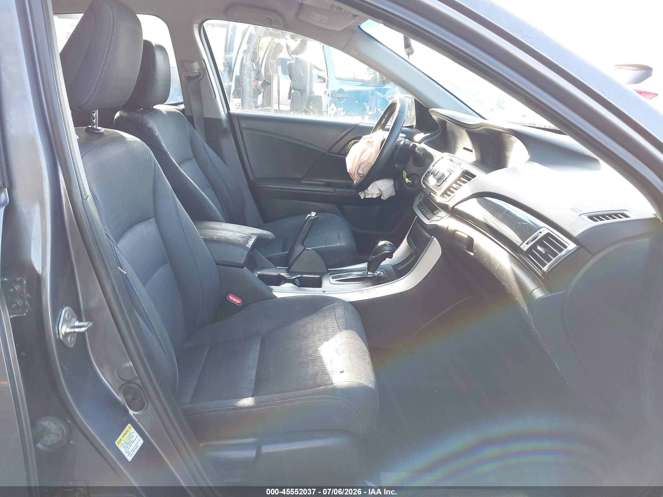 2013 Honda Accord Sport Gray vin: 1HGCR2F51DA252441