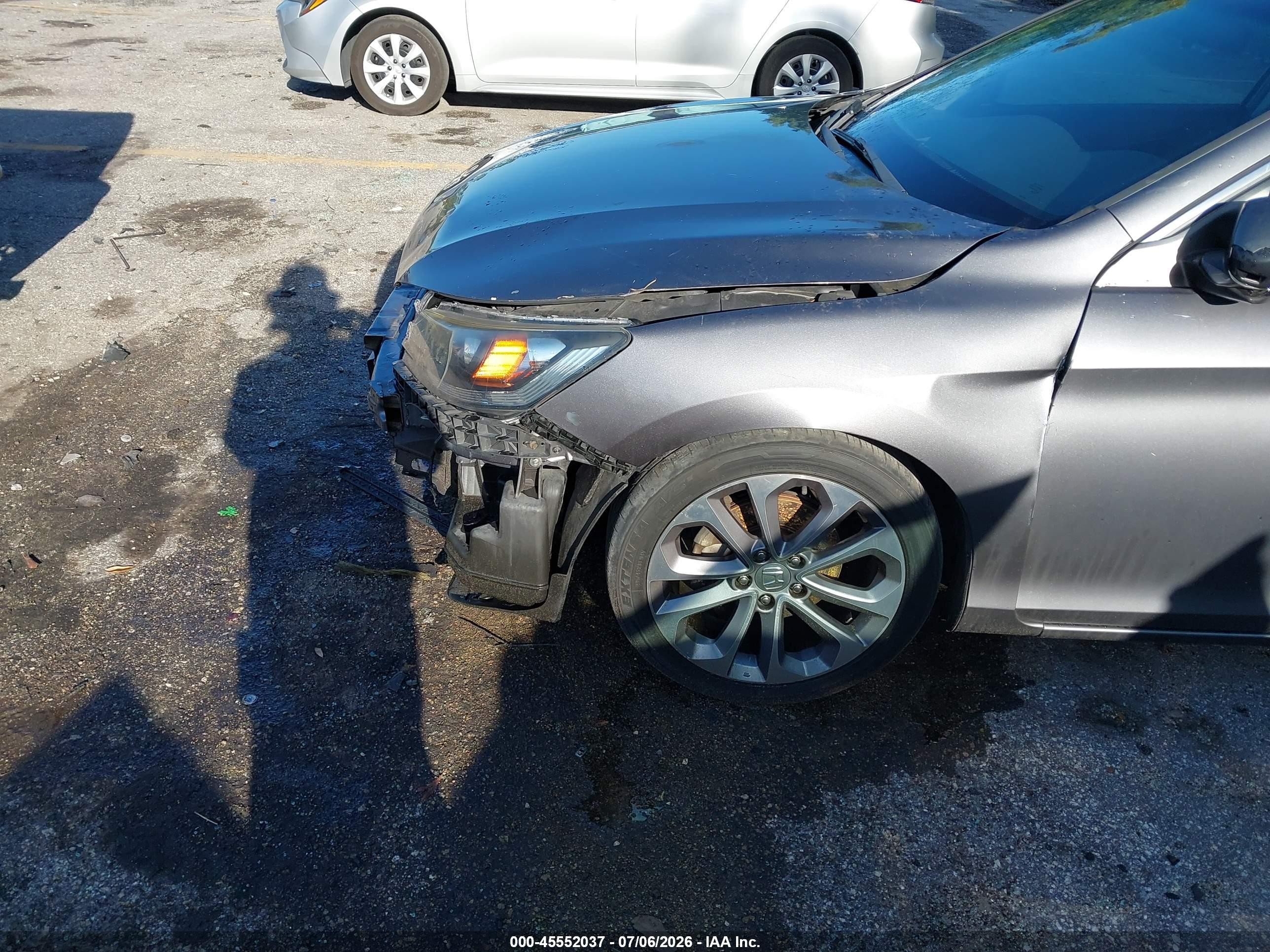 2013 Honda Accord Sport Gray vin: 1HGCR2F51DA252441