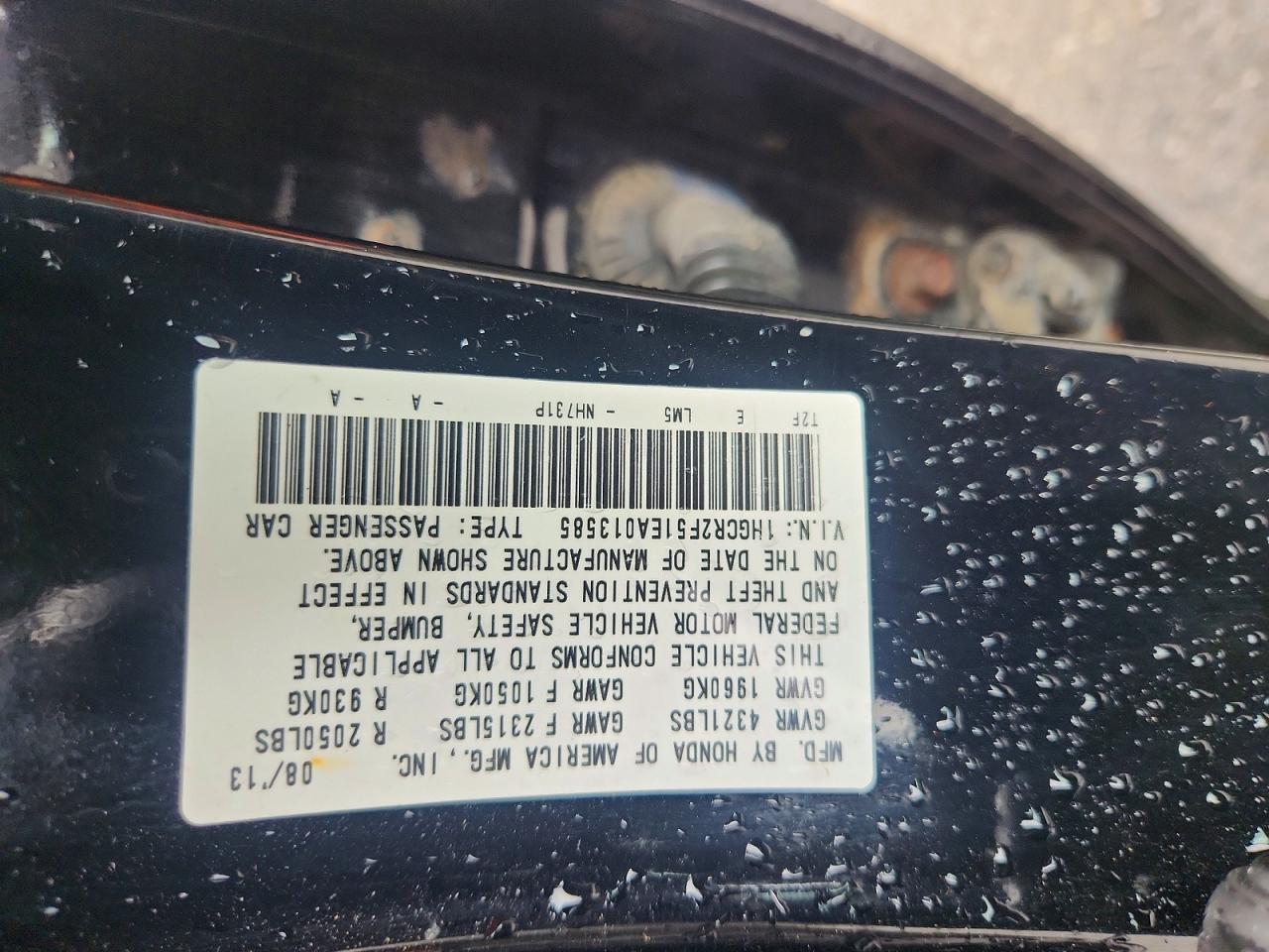 2014 Honda Accord Sport Черный vin: 1HGCR2F51EA013585