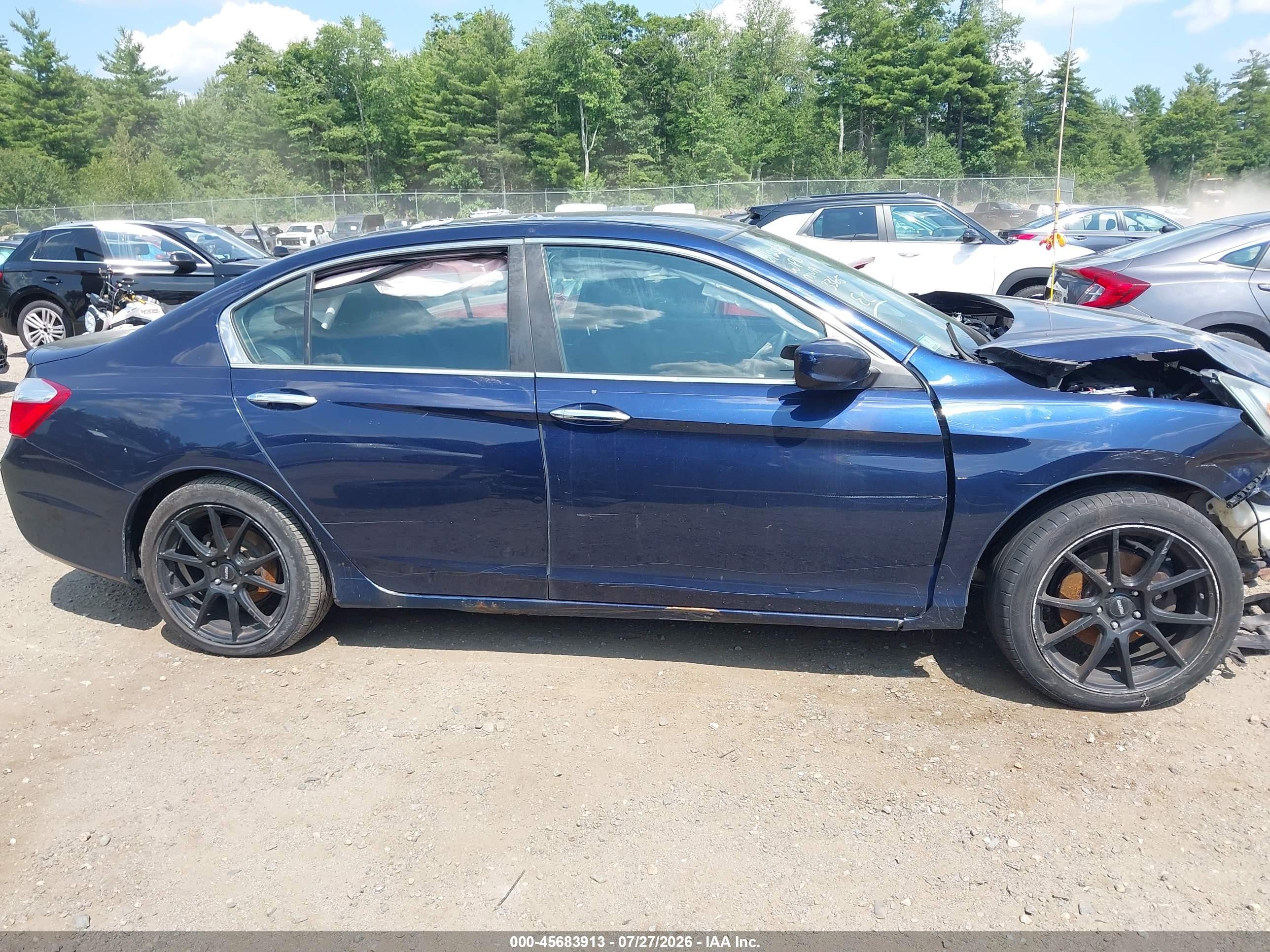 2014 Honda Accord Sport Blue vin: 1HGCR2F51EA073365