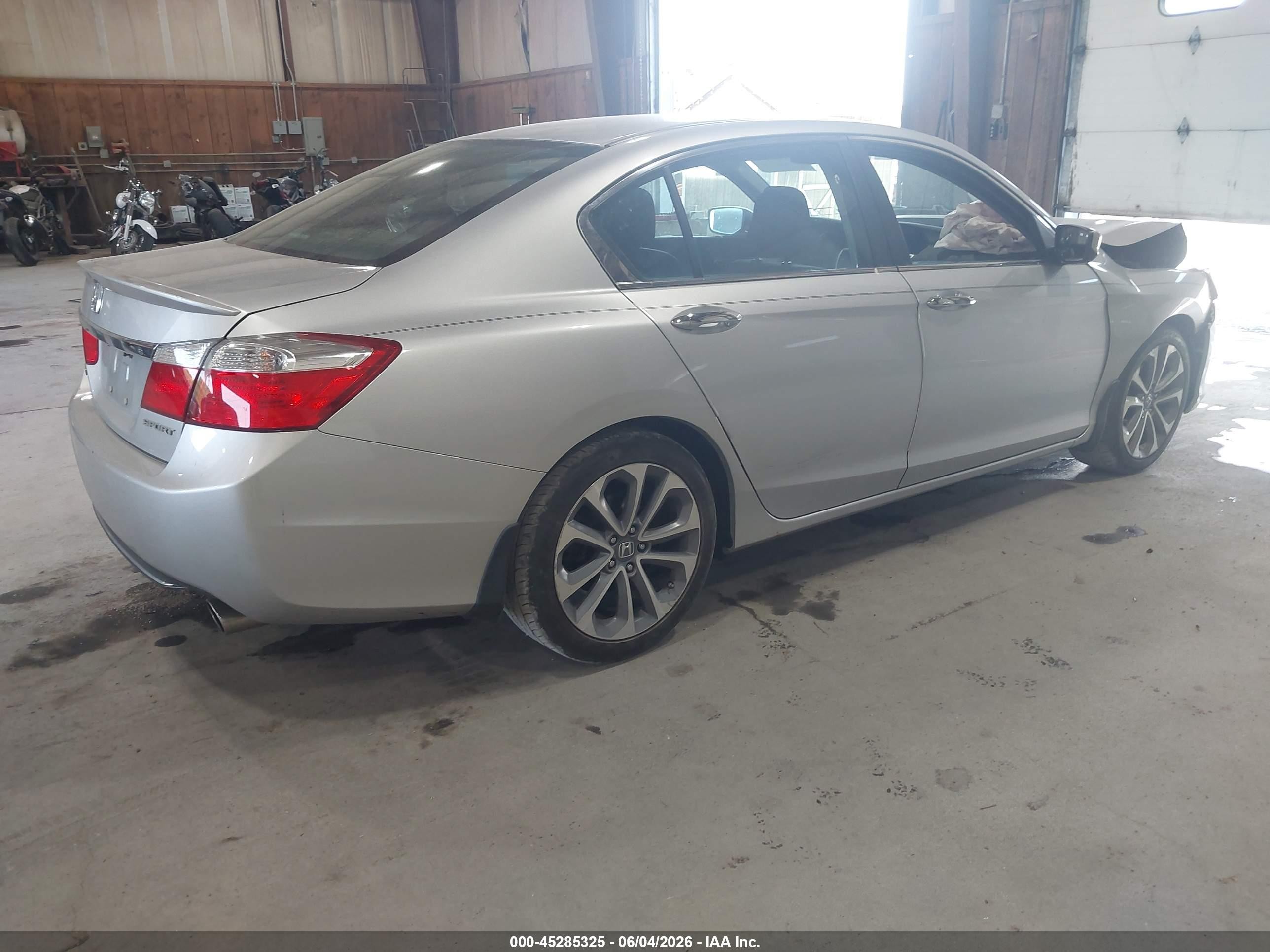 2014 Honda Accord Sport Gray vin: 1HGCR2F51EA100371