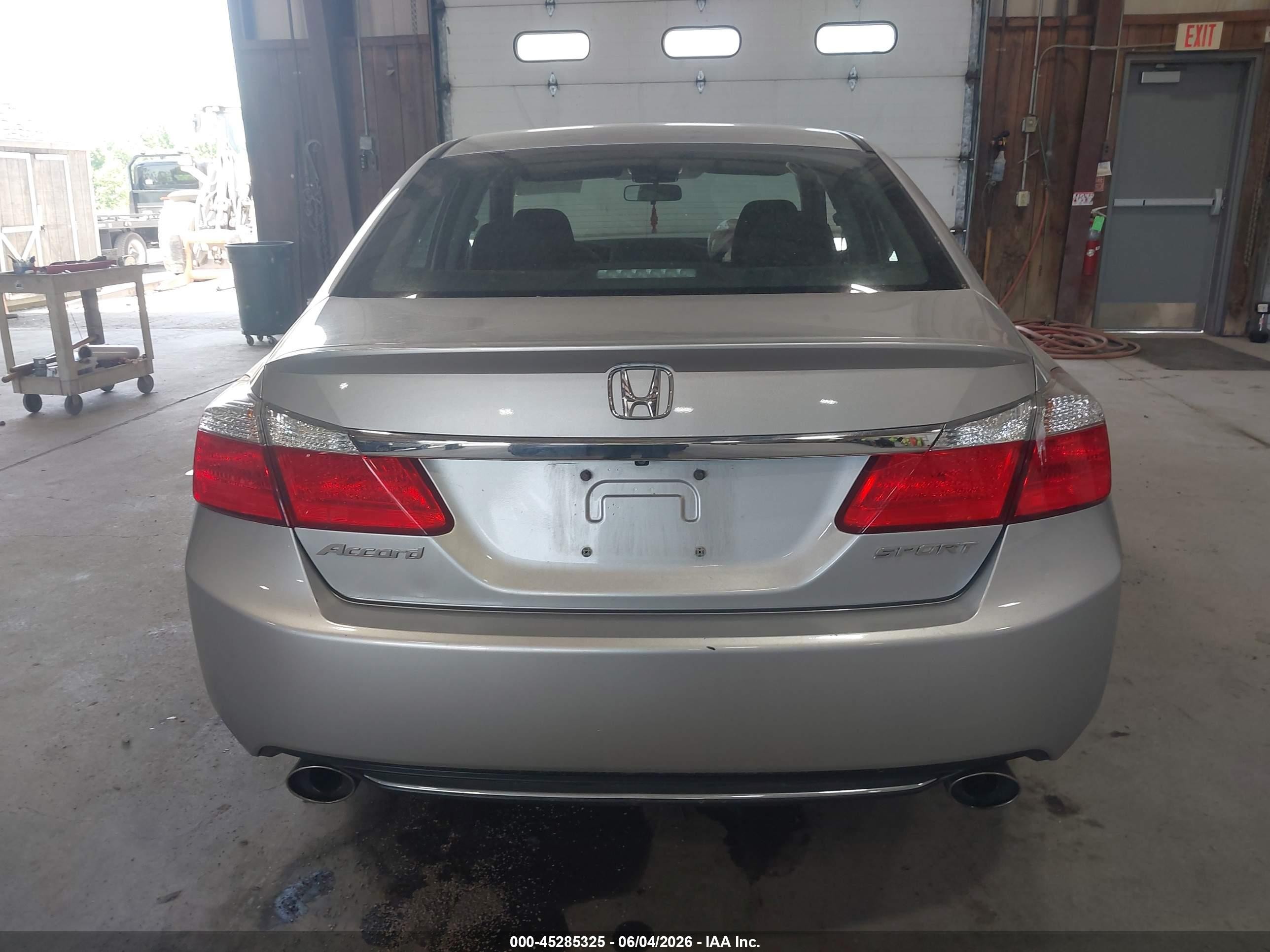2014 Honda Accord Sport Gray vin: 1HGCR2F51EA100371