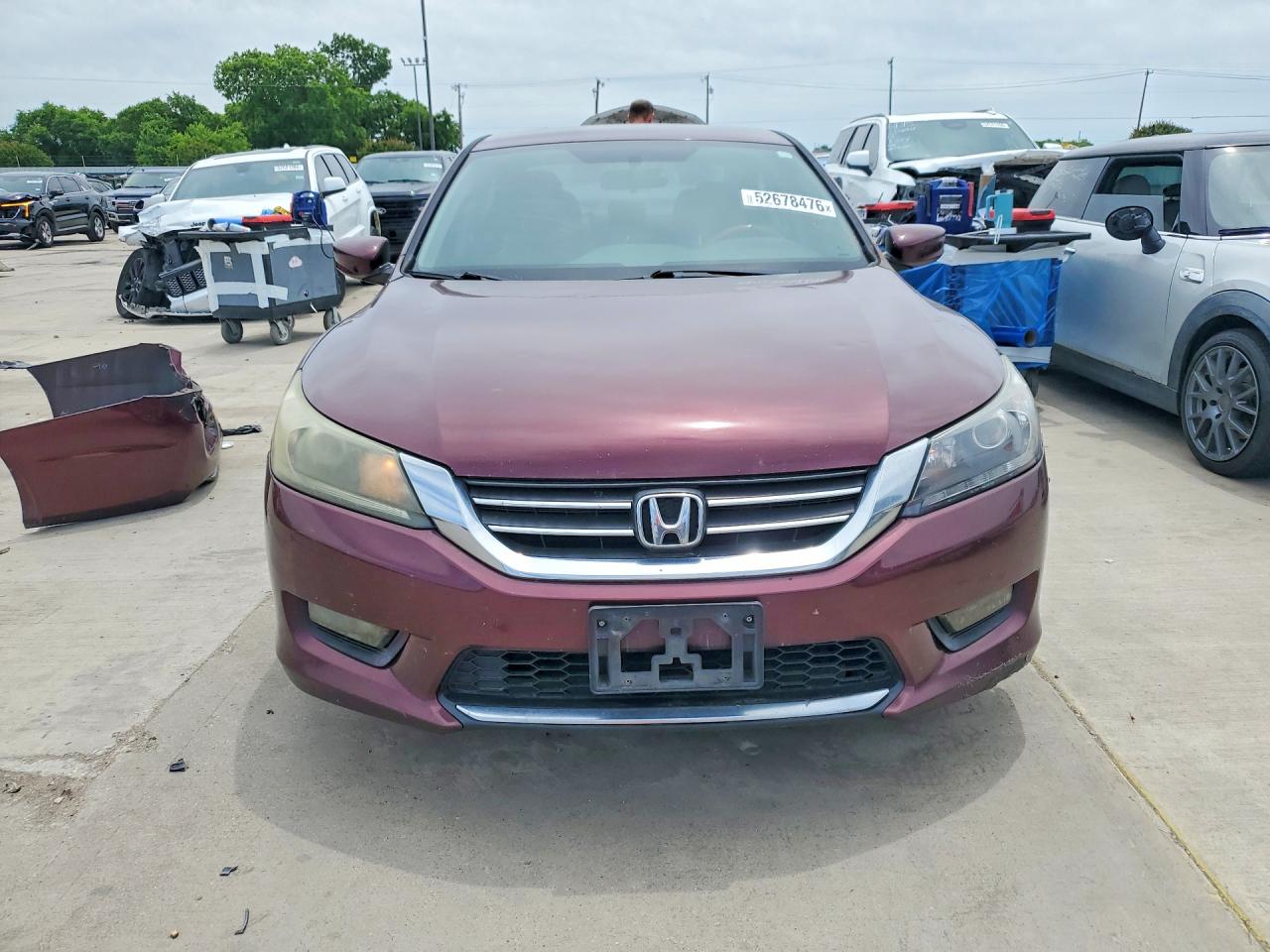 2014 Honda Accord Sport Maroon vin: 1HGCR2F51EA224883