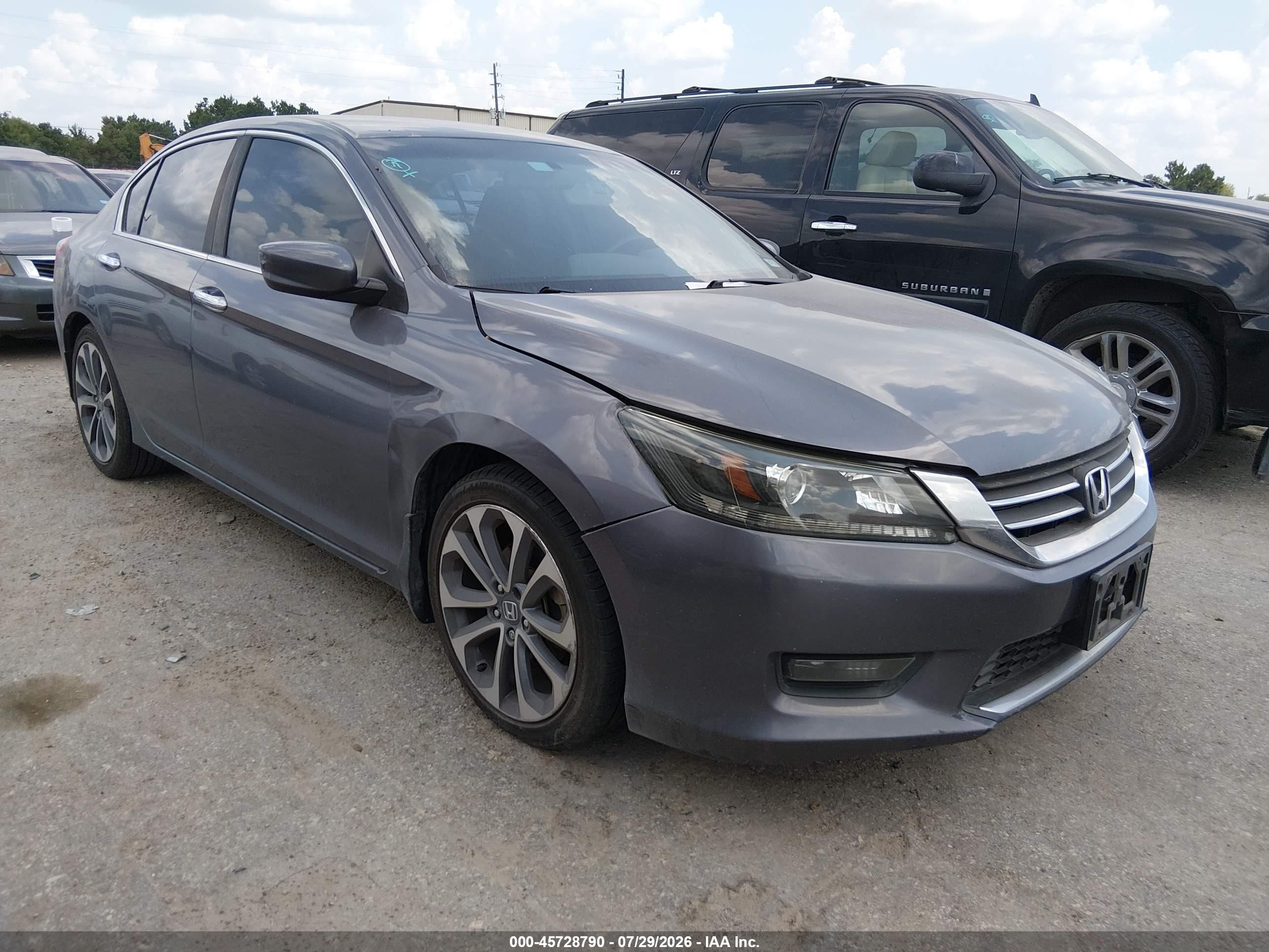 2014 Honda Accord Sport Gray vin: 1HGCR2F51EA274540
