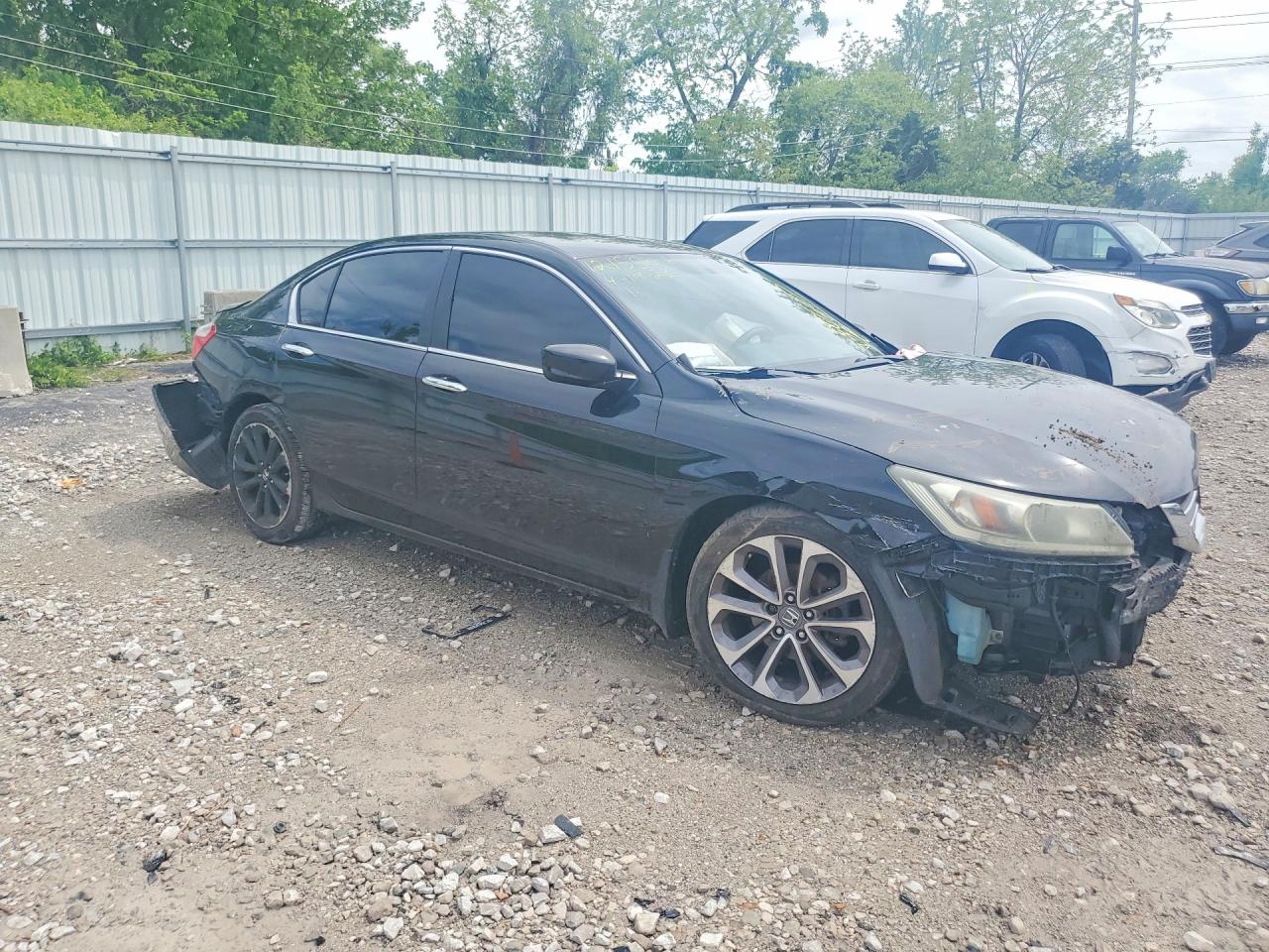 2015 Honda Accord Sport Черный vin: 1HGCR2F51FA020148