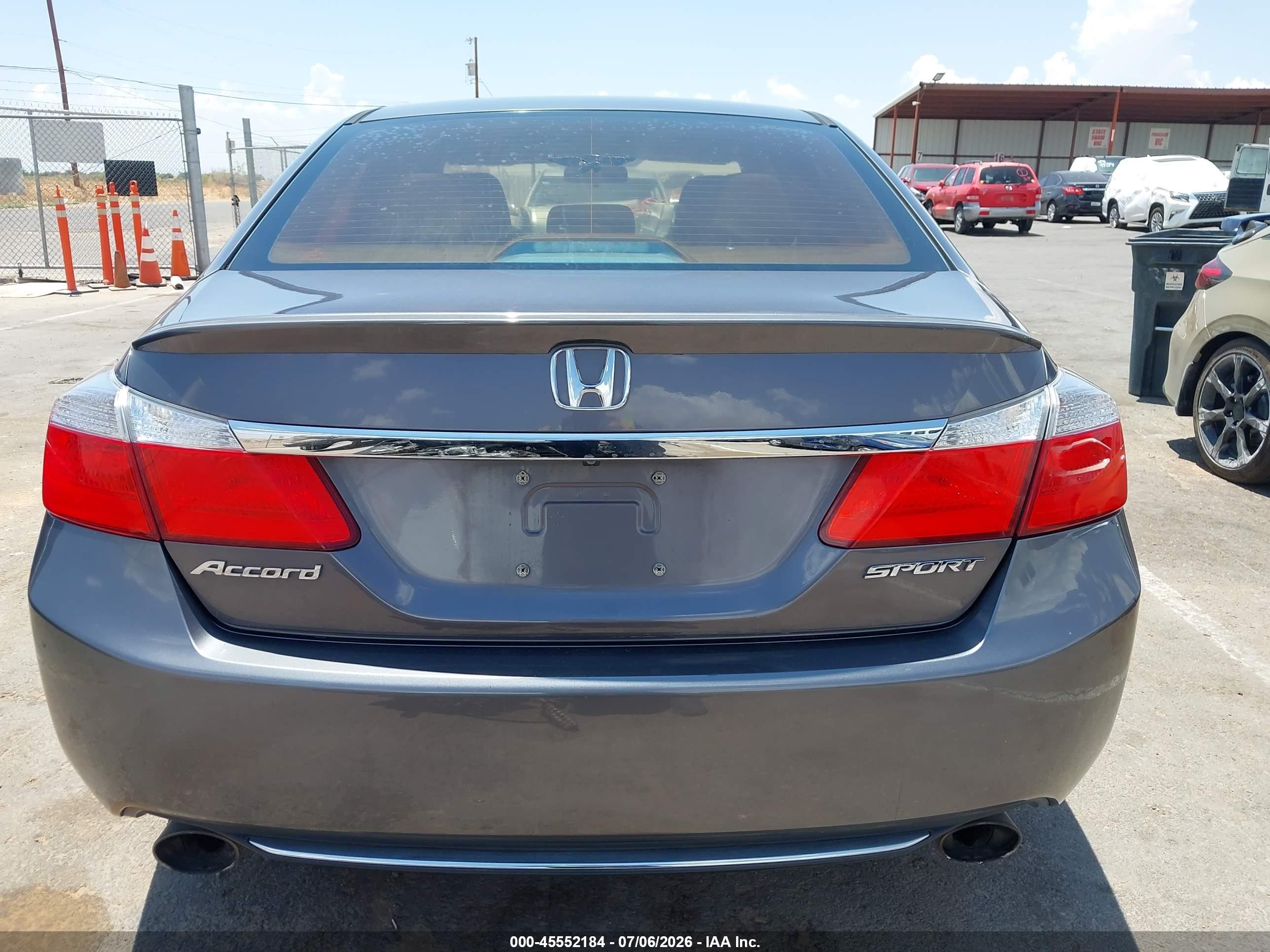 2015 Honda Accord Sport Gray vin: 1HGCR2F51FA047415