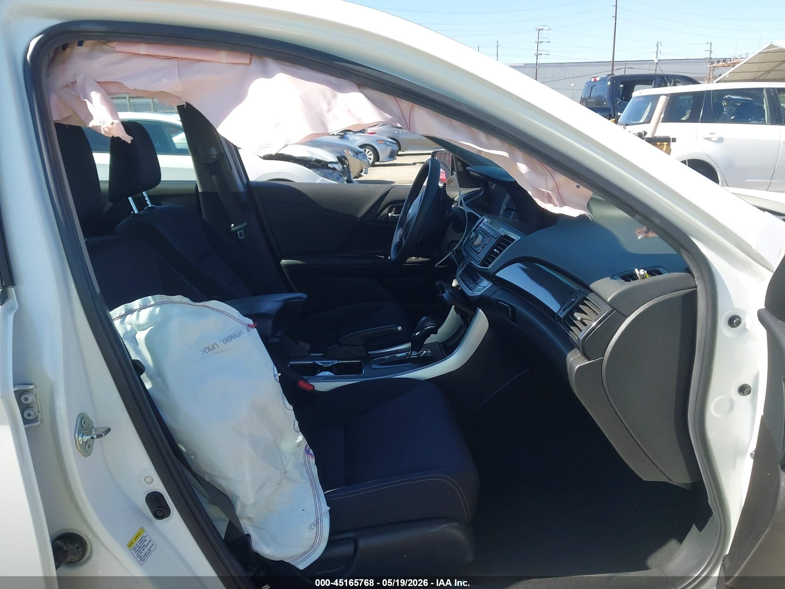 2015 Honda Accord Sport Белый vin: 1HGCR2F51FA144470