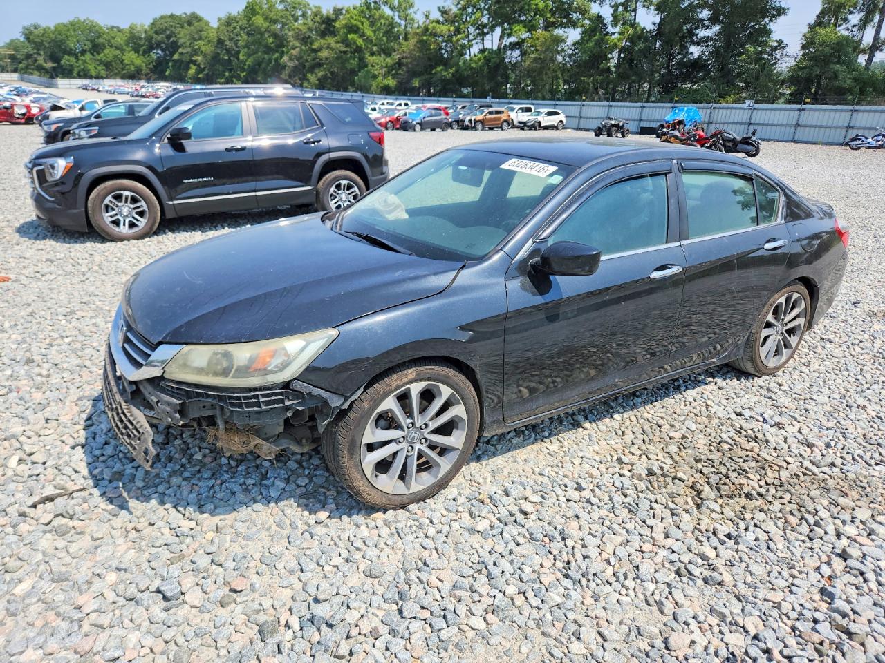 2015 Honda Accord Sport Черный vin: 1HGCR2F51FA152746