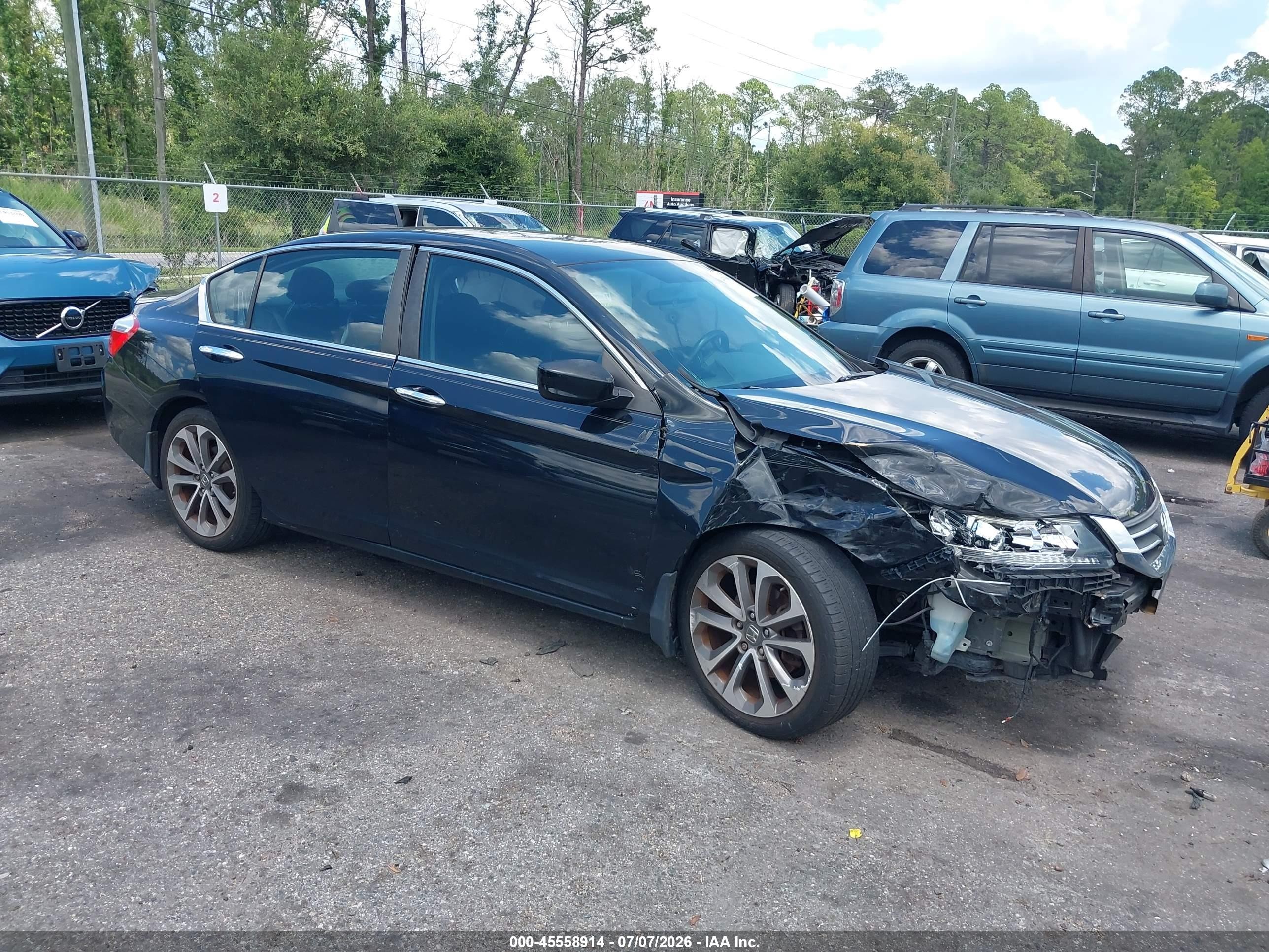 2015 Honda Accord Sport Black vin: 1HGCR2F51FA152875