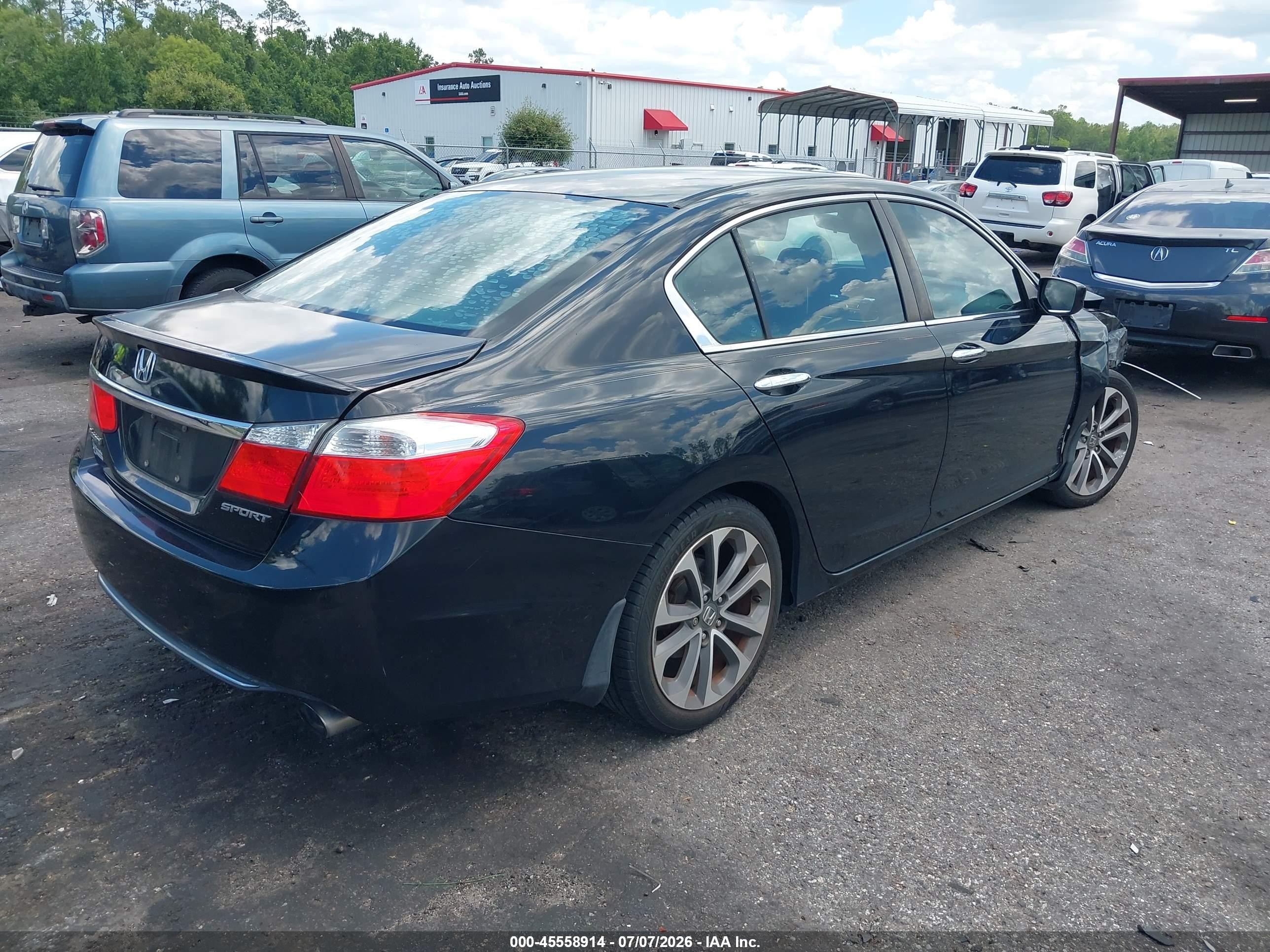 2015 Honda Accord Sport Black vin: 1HGCR2F51FA152875