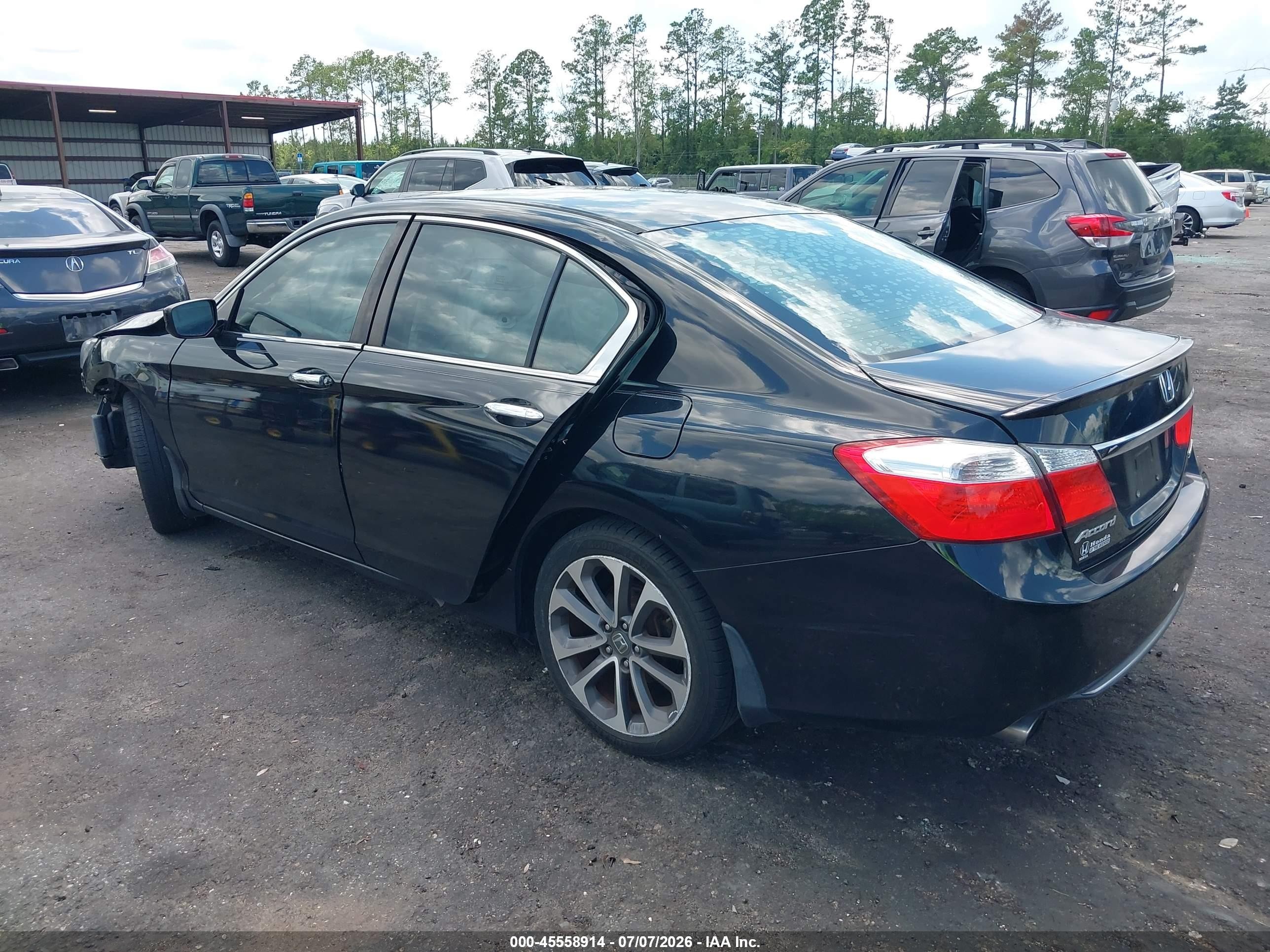 2015 Honda Accord Sport Black vin: 1HGCR2F51FA152875