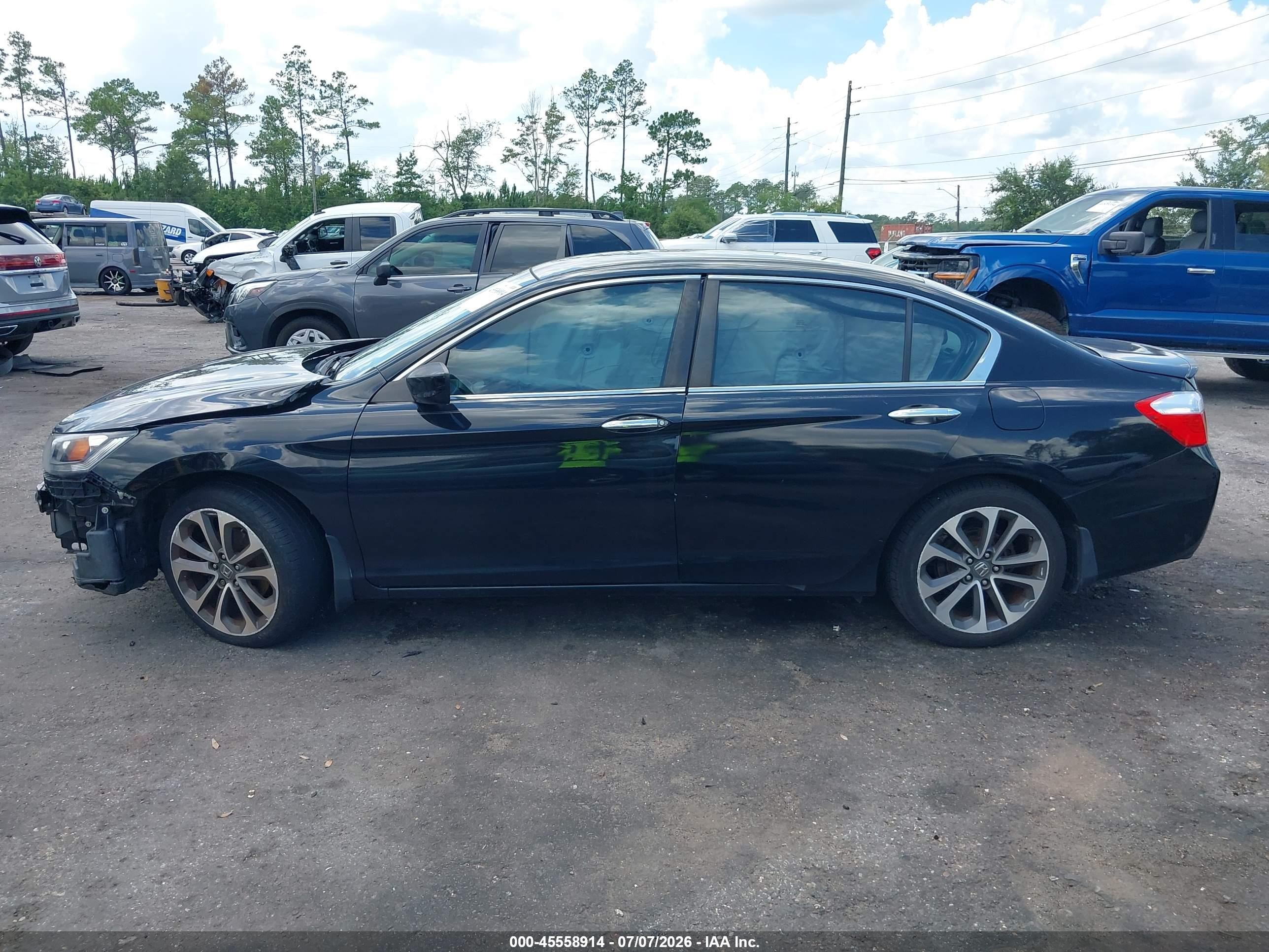 2015 Honda Accord Sport Black vin: 1HGCR2F51FA152875