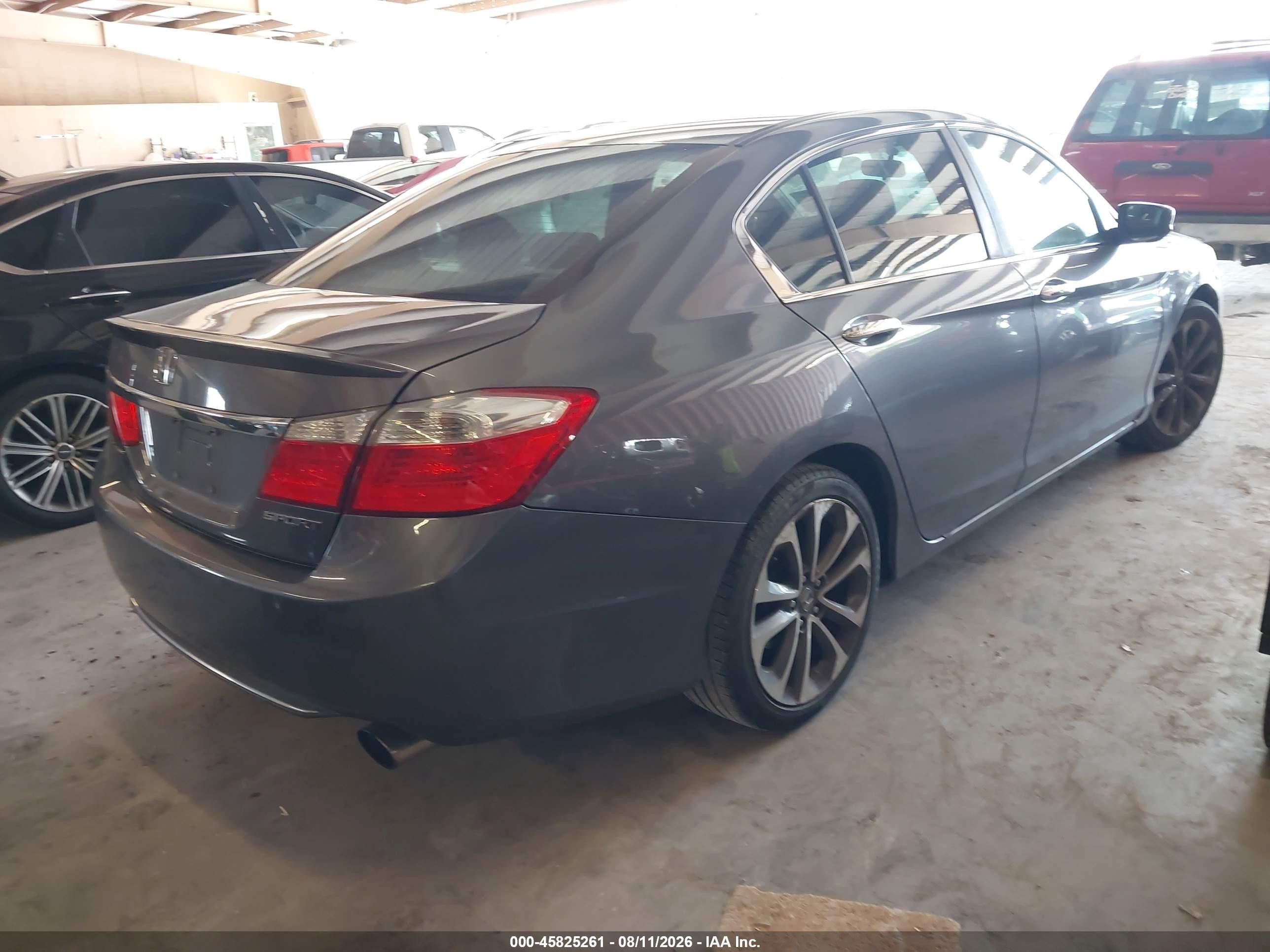 2015 Honda Accord Sport Gray vin: 1HGCR2F51FA164282