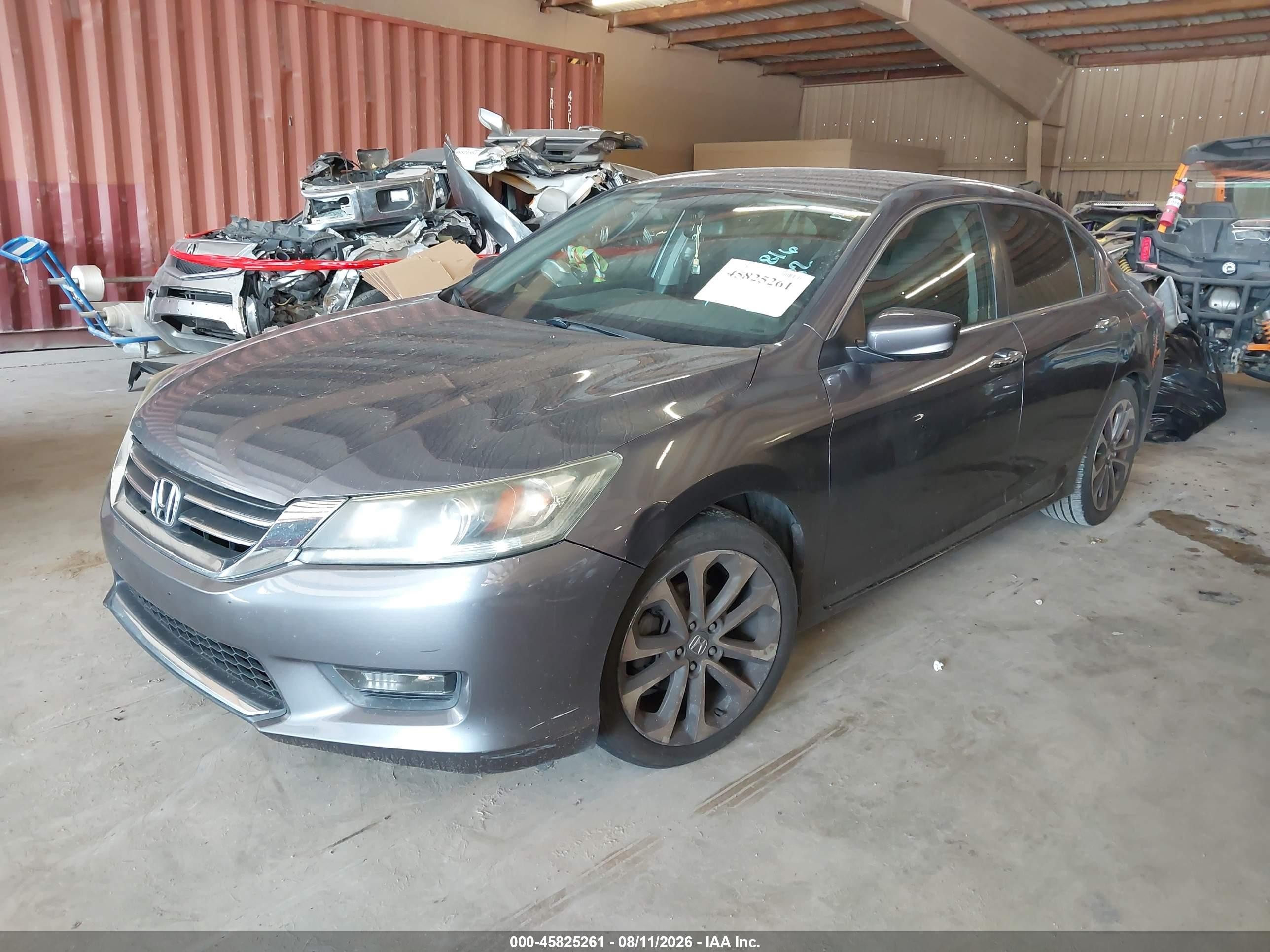 2015 Honda Accord Sport Gray vin: 1HGCR2F51FA164282