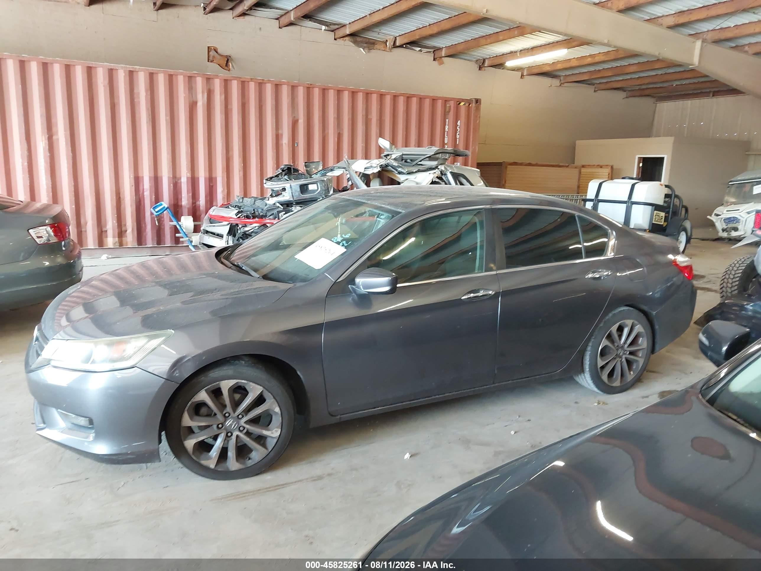 2015 Honda Accord Sport Gray vin: 1HGCR2F51FA164282